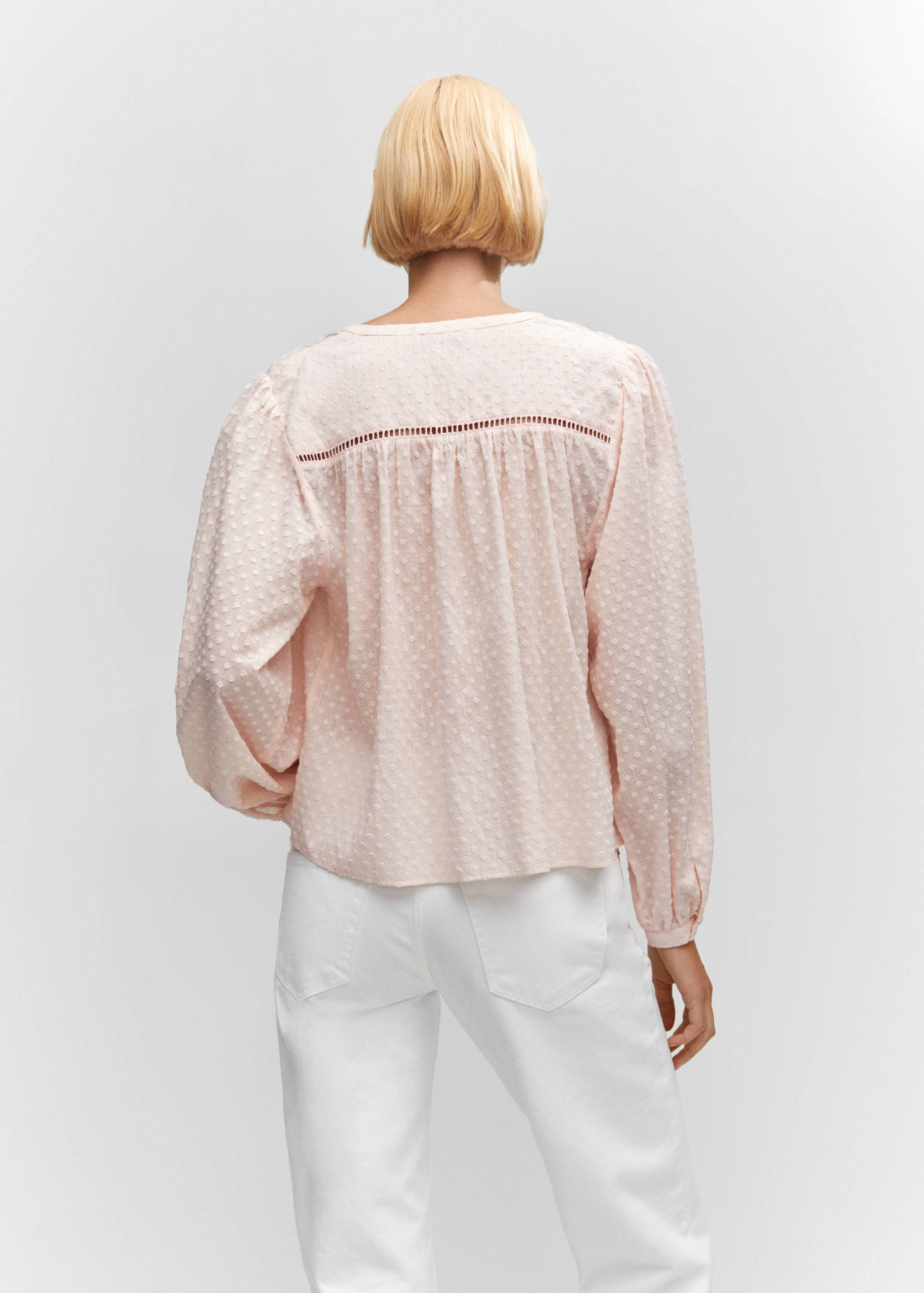 Blouse coton plumetis - Verso de l’article