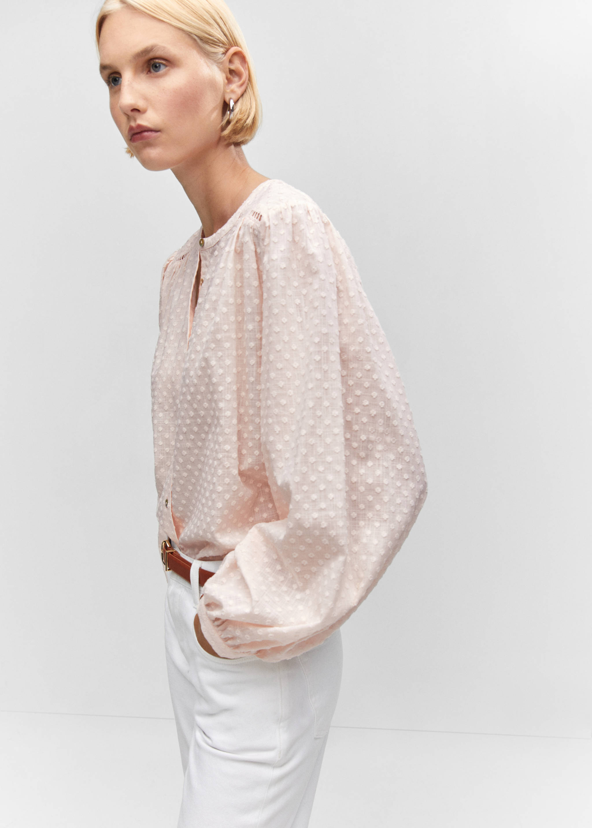 Blouse coton plumetis - Détail de l'article 1