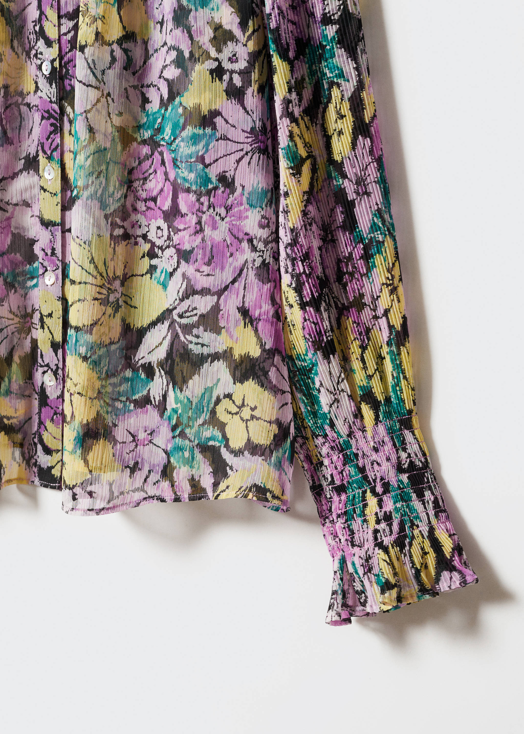 Floral textured blouse - Details of the article 8