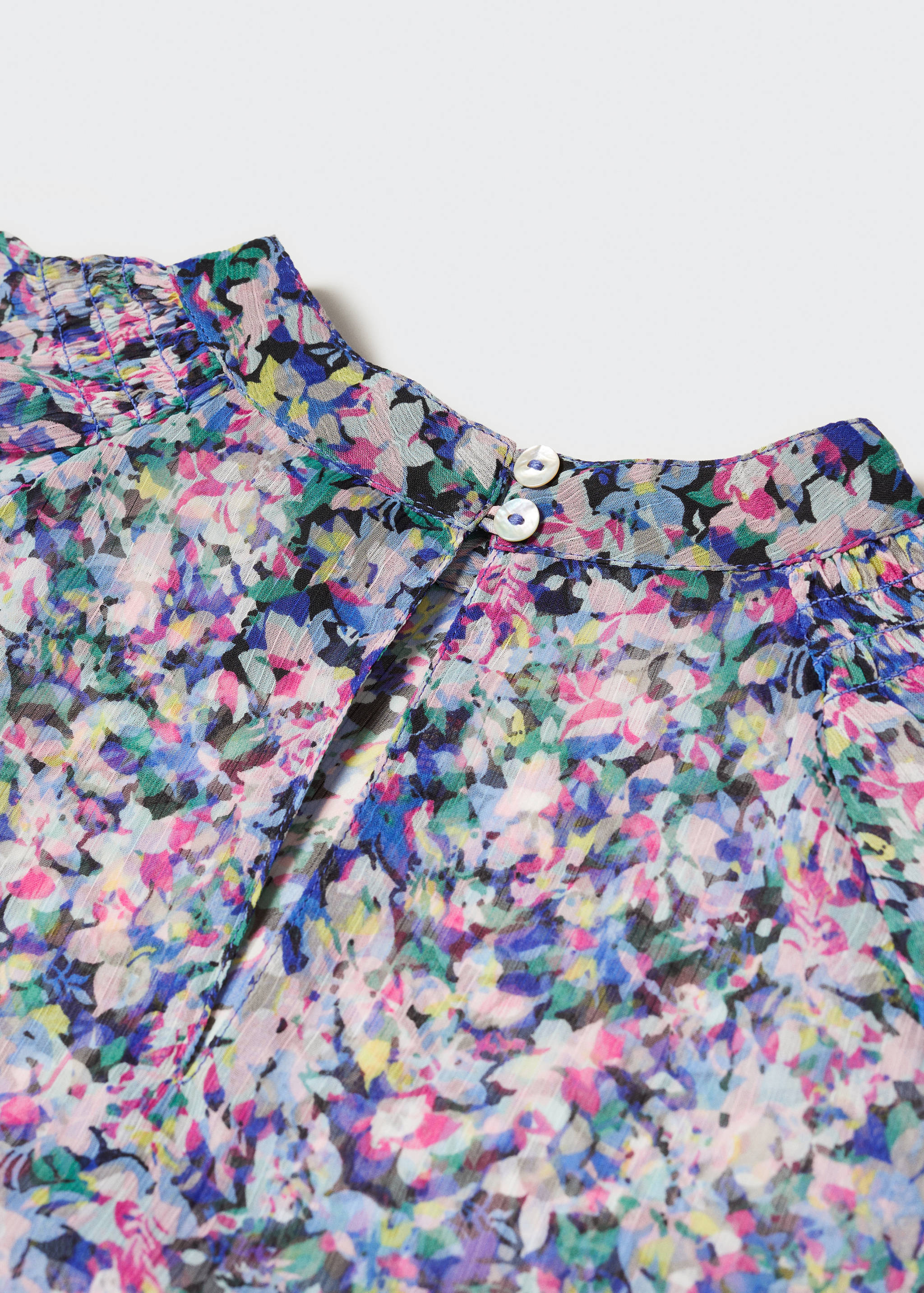 Printed puff sleeve blouse - Details of the article 8