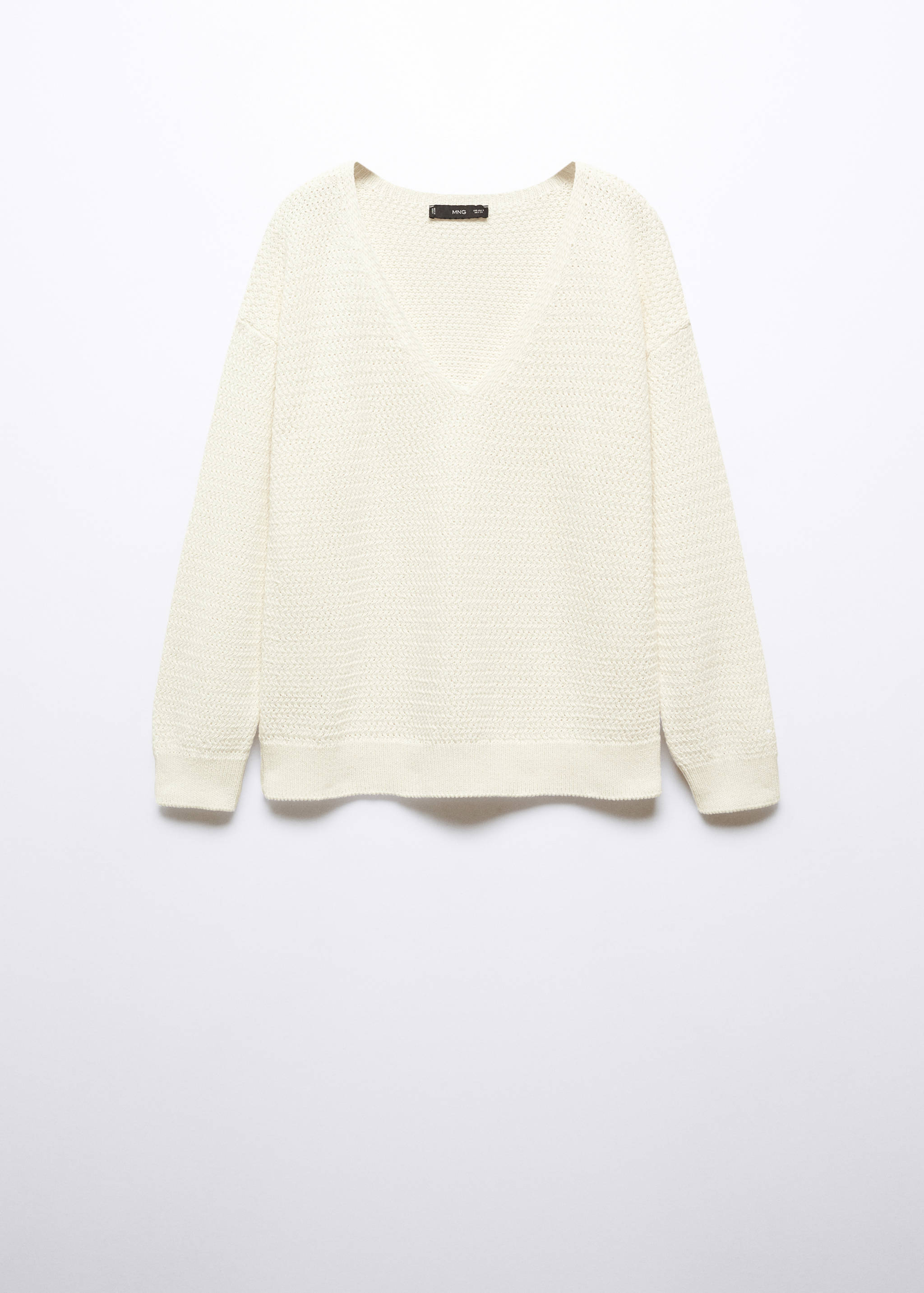 Pull-over coton col V - Article sans modèle