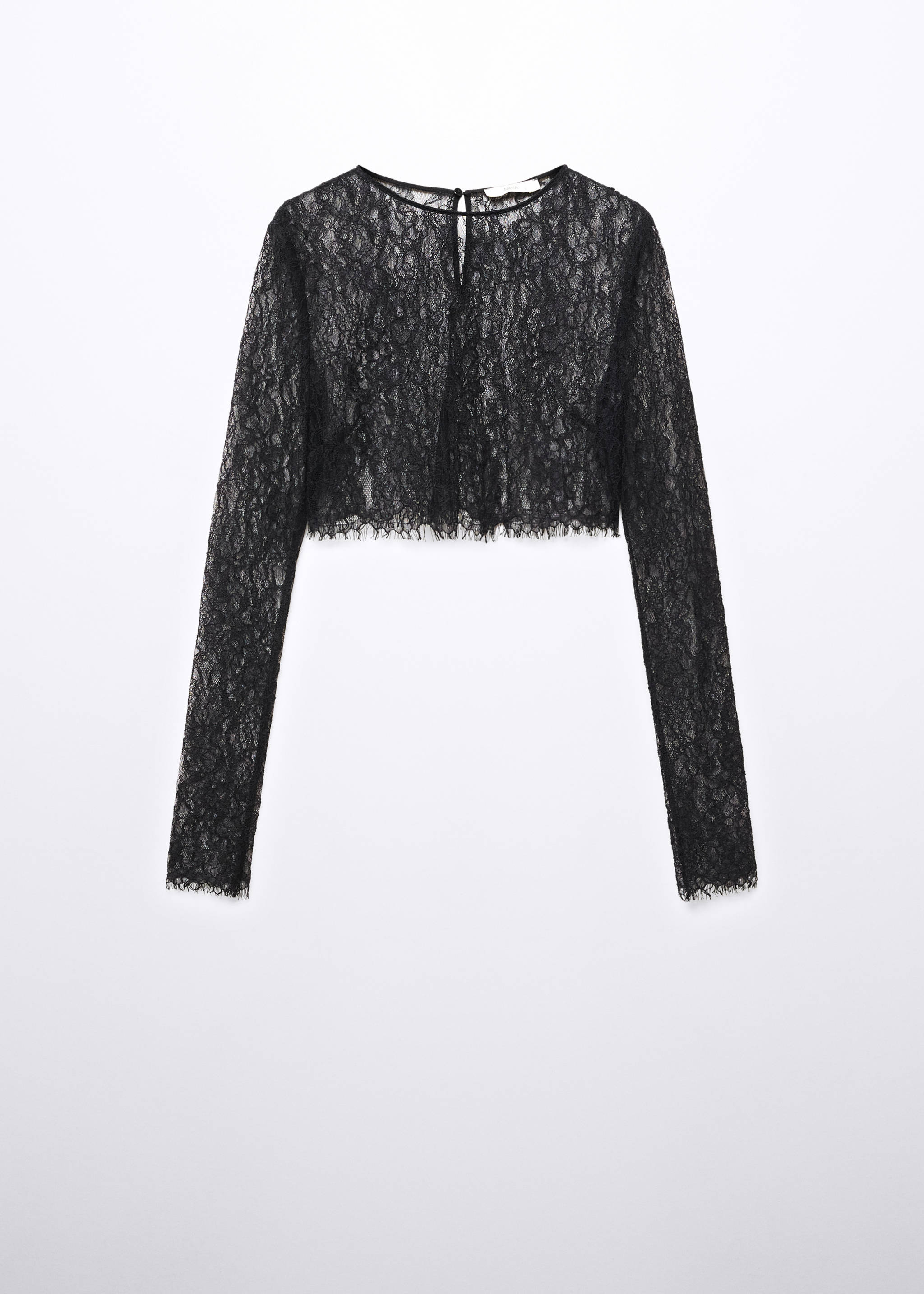 Blusa crop encaje - Artículo sin modelo