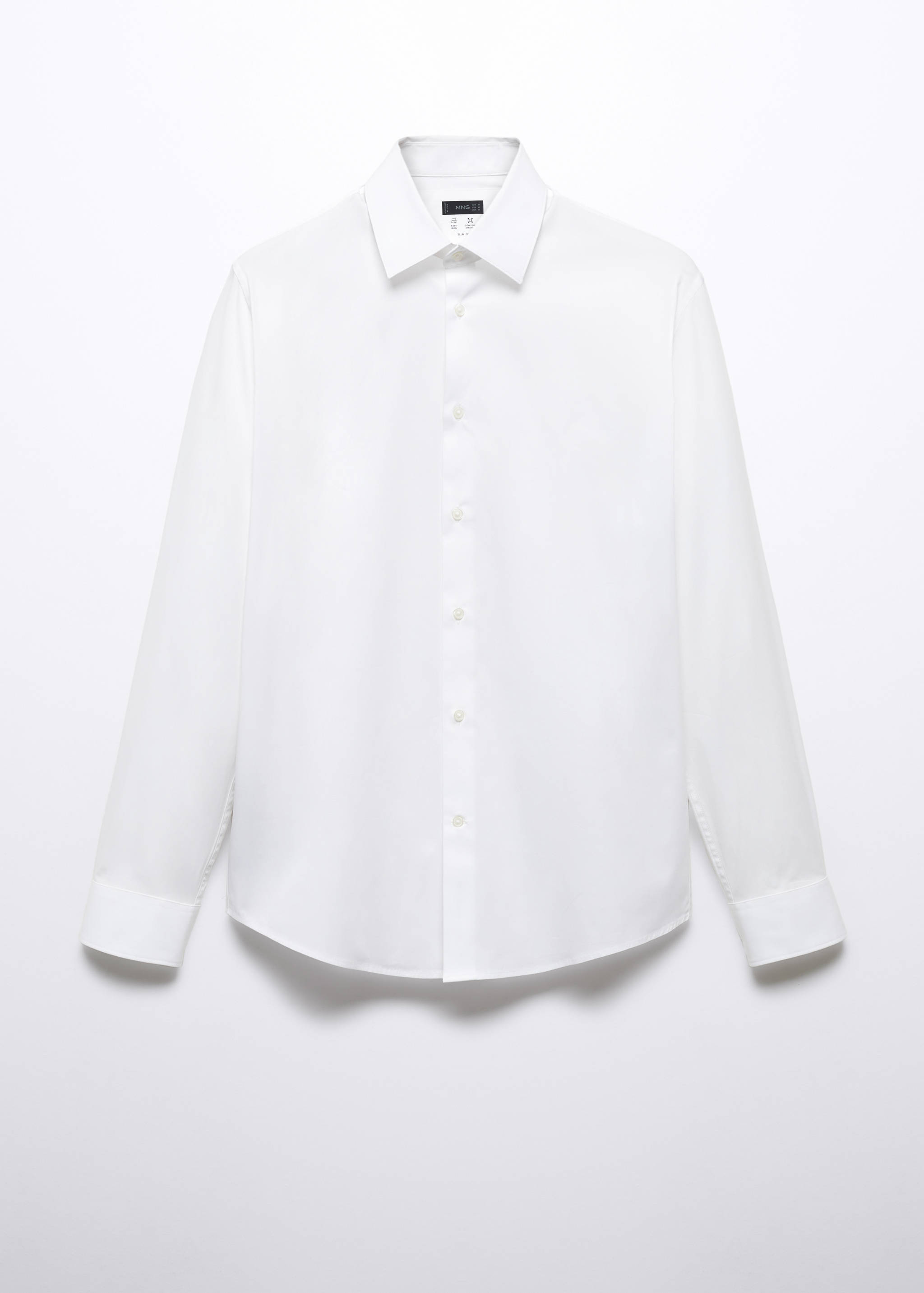 Slim fit stretch cotton shirt - Article without model
