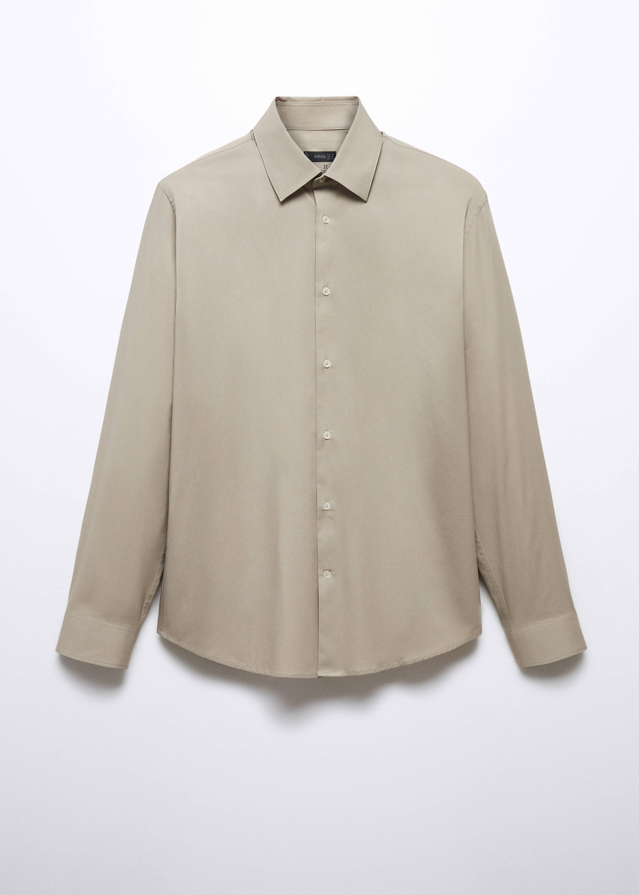 Slim fit stretch cotton shirt - Article without model