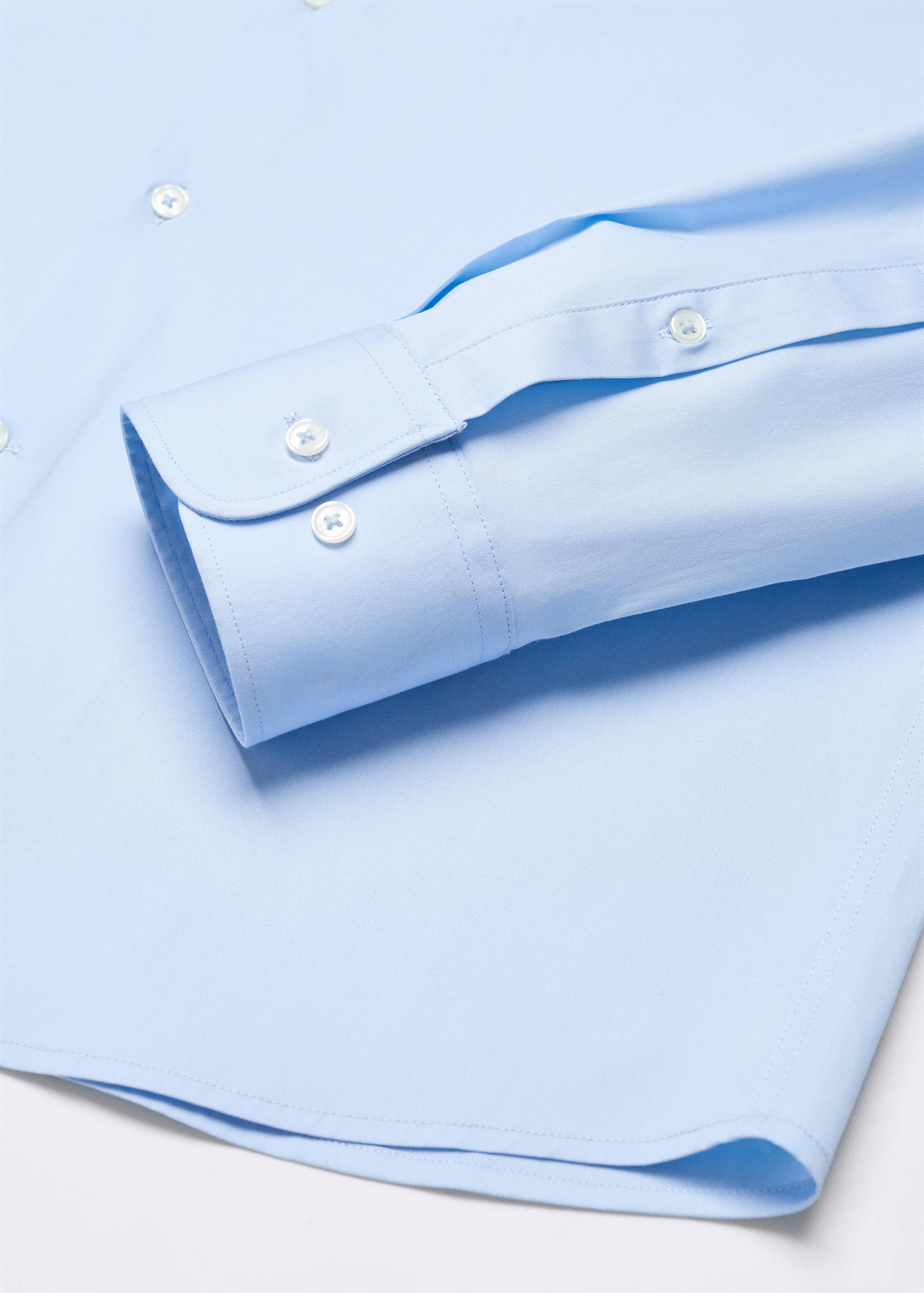 Slim fit stretch cotton shirt - Details of the article 8