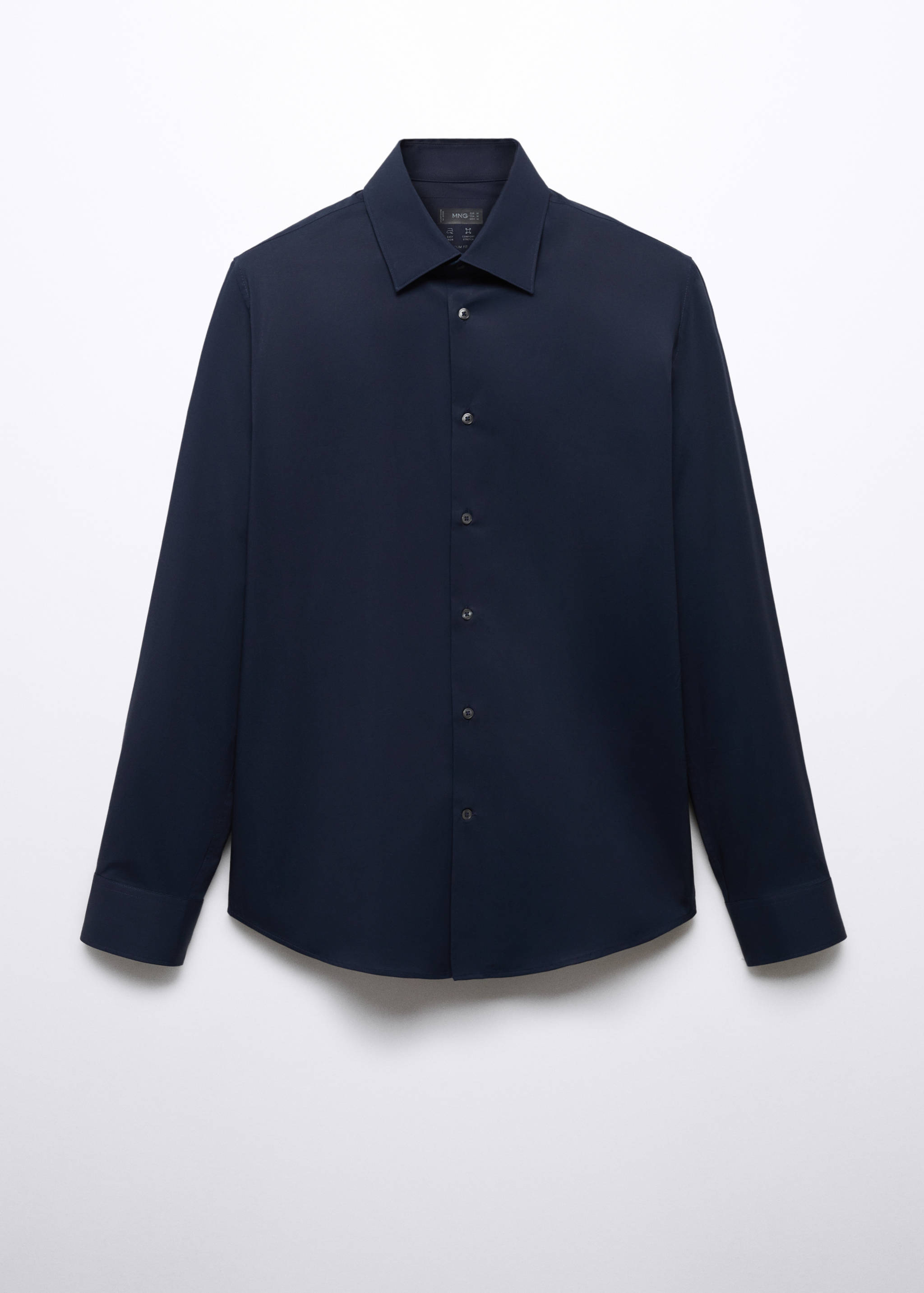 Slim fit stretch cotton shirt - Article without model