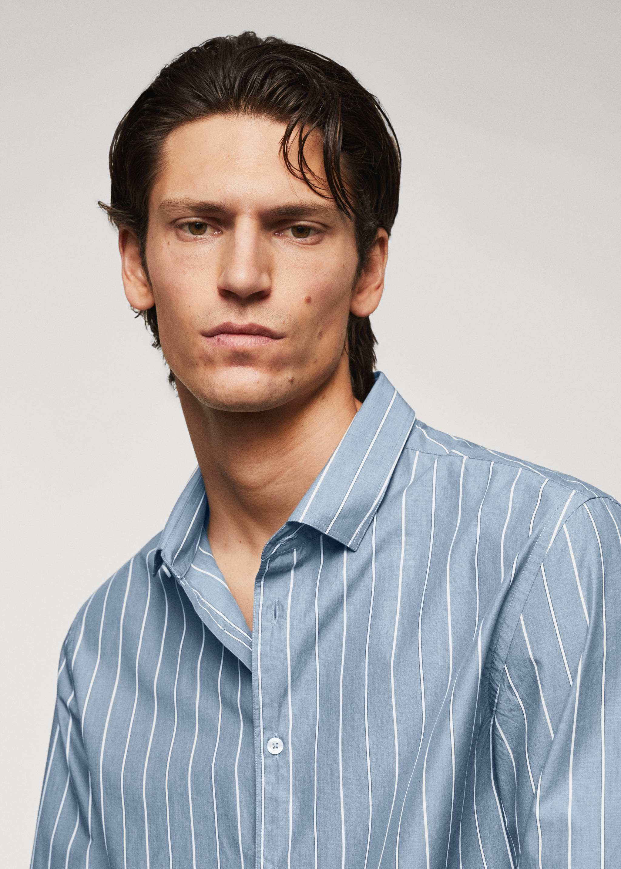 100% cotton striped shirt - Details of the article 1