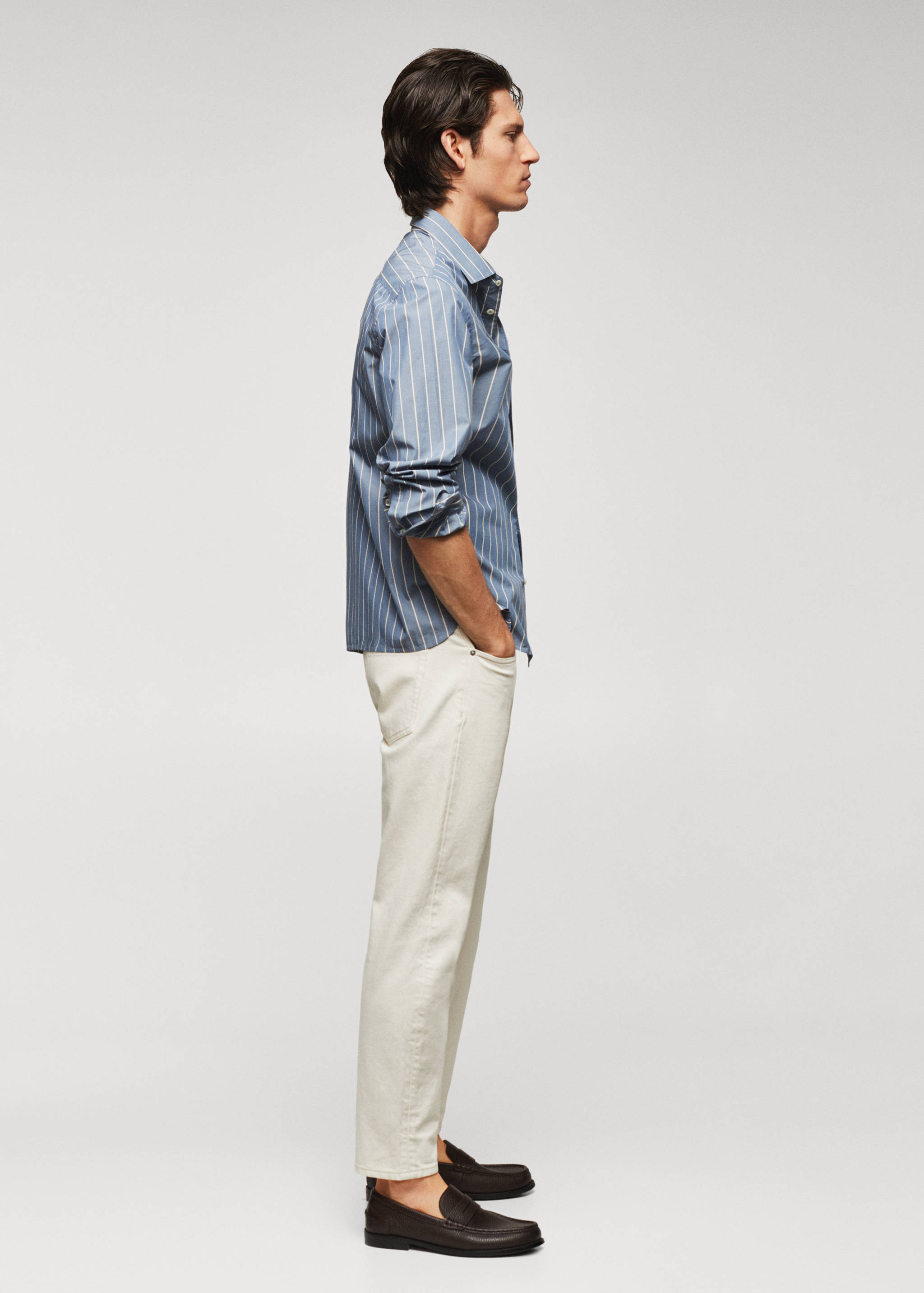 100% cotton striped shirt - Details of the article 2