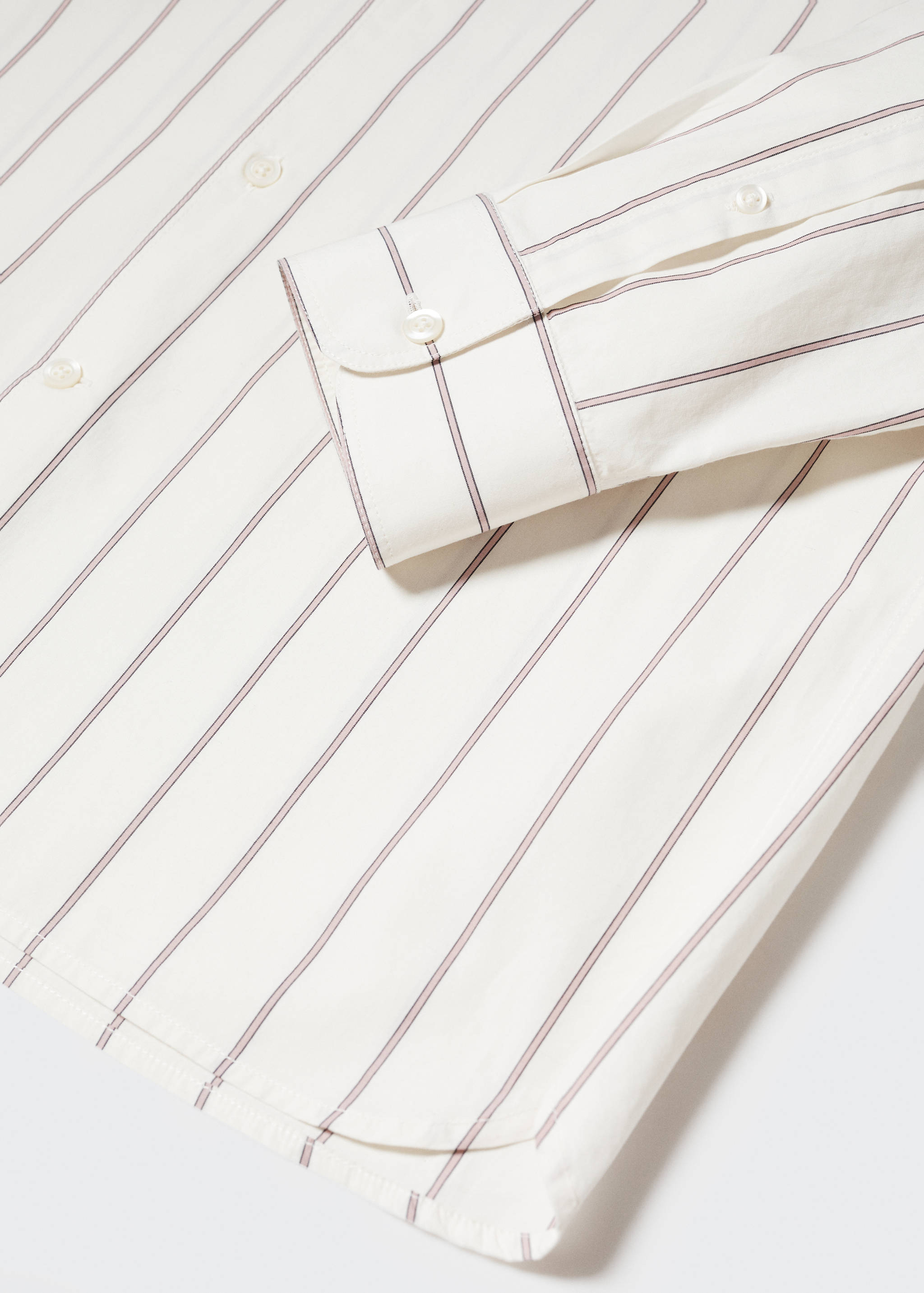 Рубашка 100% хлопок в полоску - Деталь изделия 8