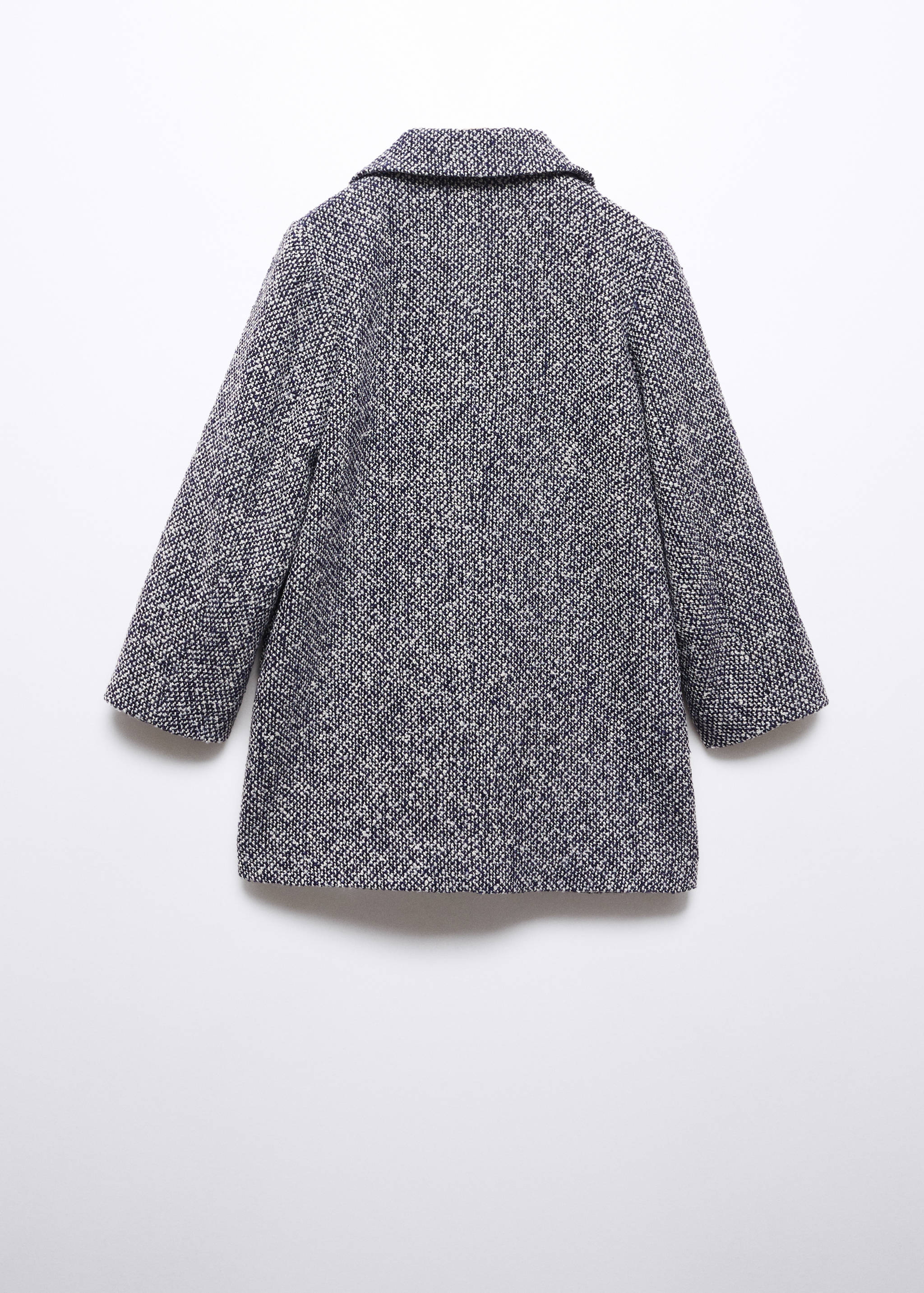 系扣人字纹大衣 - null