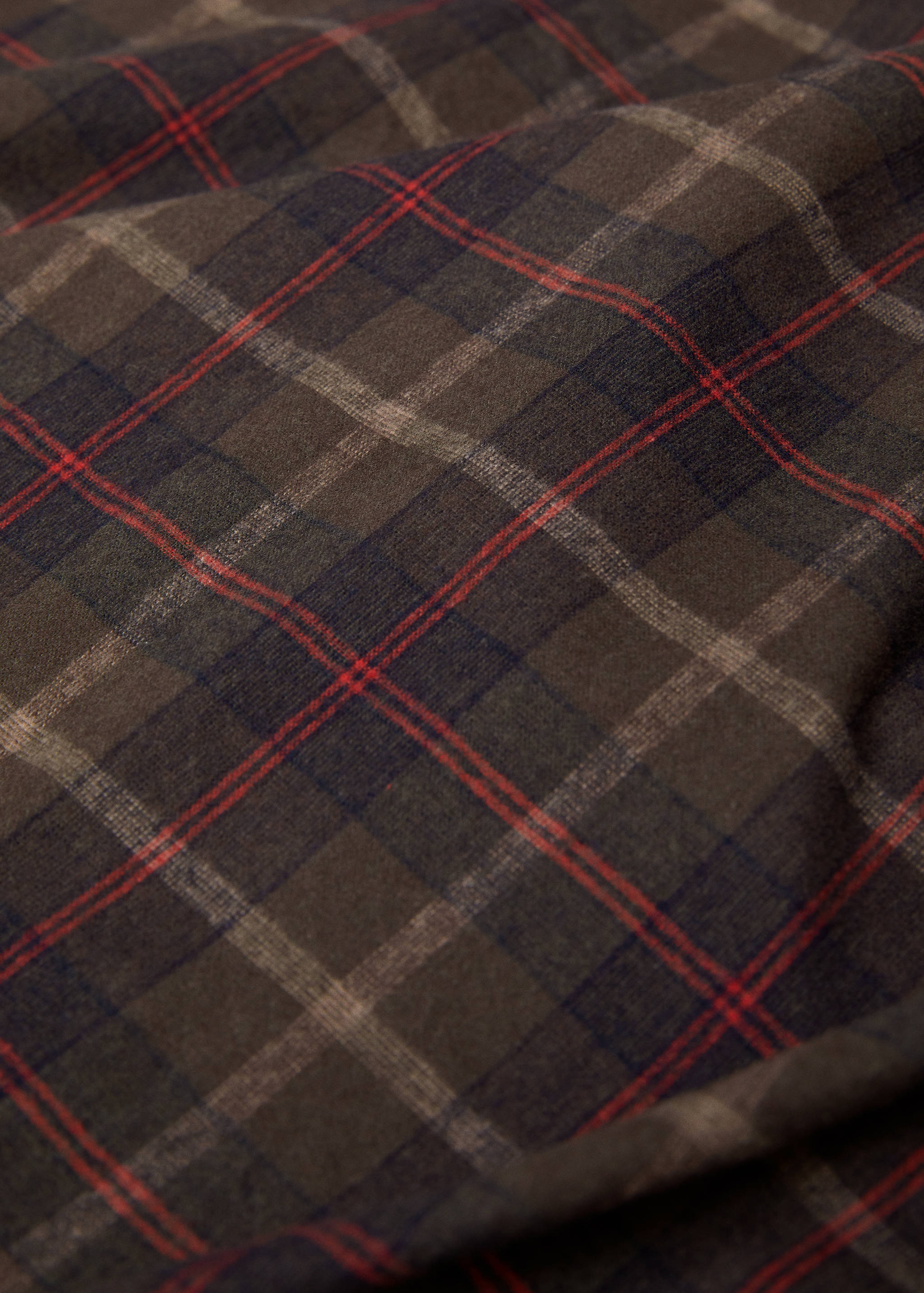 Multi-colour flannel duvet cover 150cm - Details of the article 2