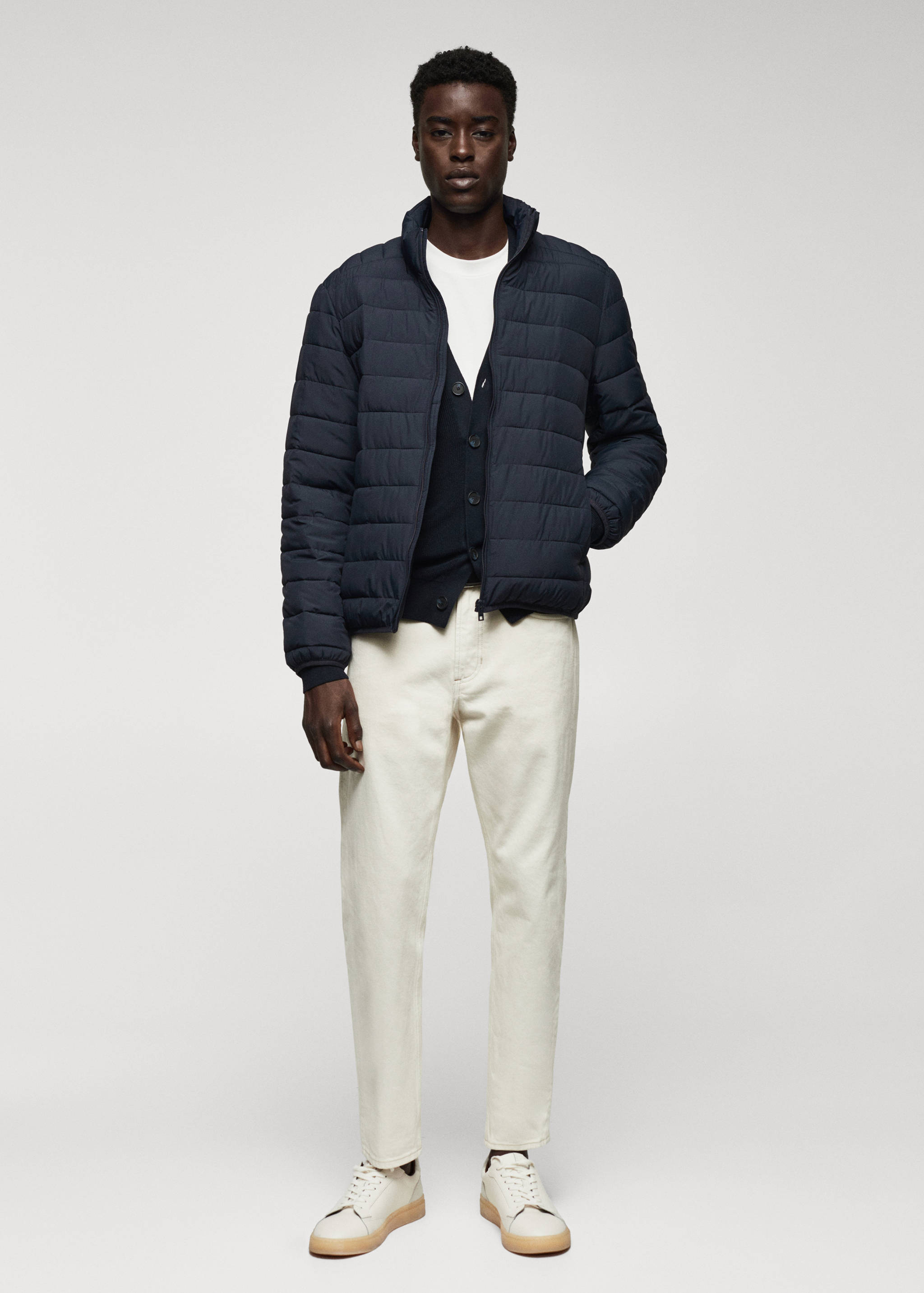 Ultra-lightweight water-repellent quilted anorak - General plane