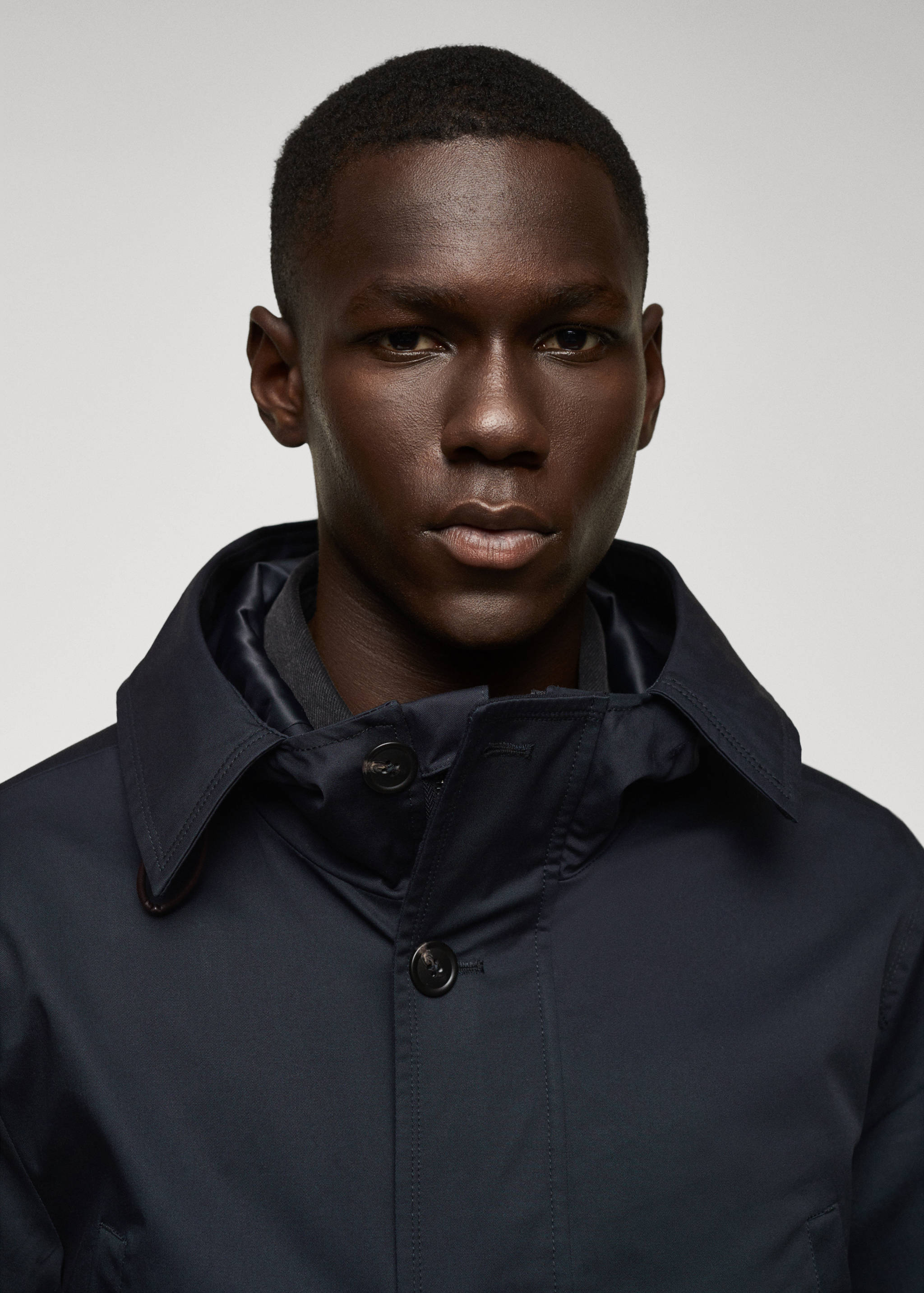 Hooded barn jacket with pocket - Details of the article 6