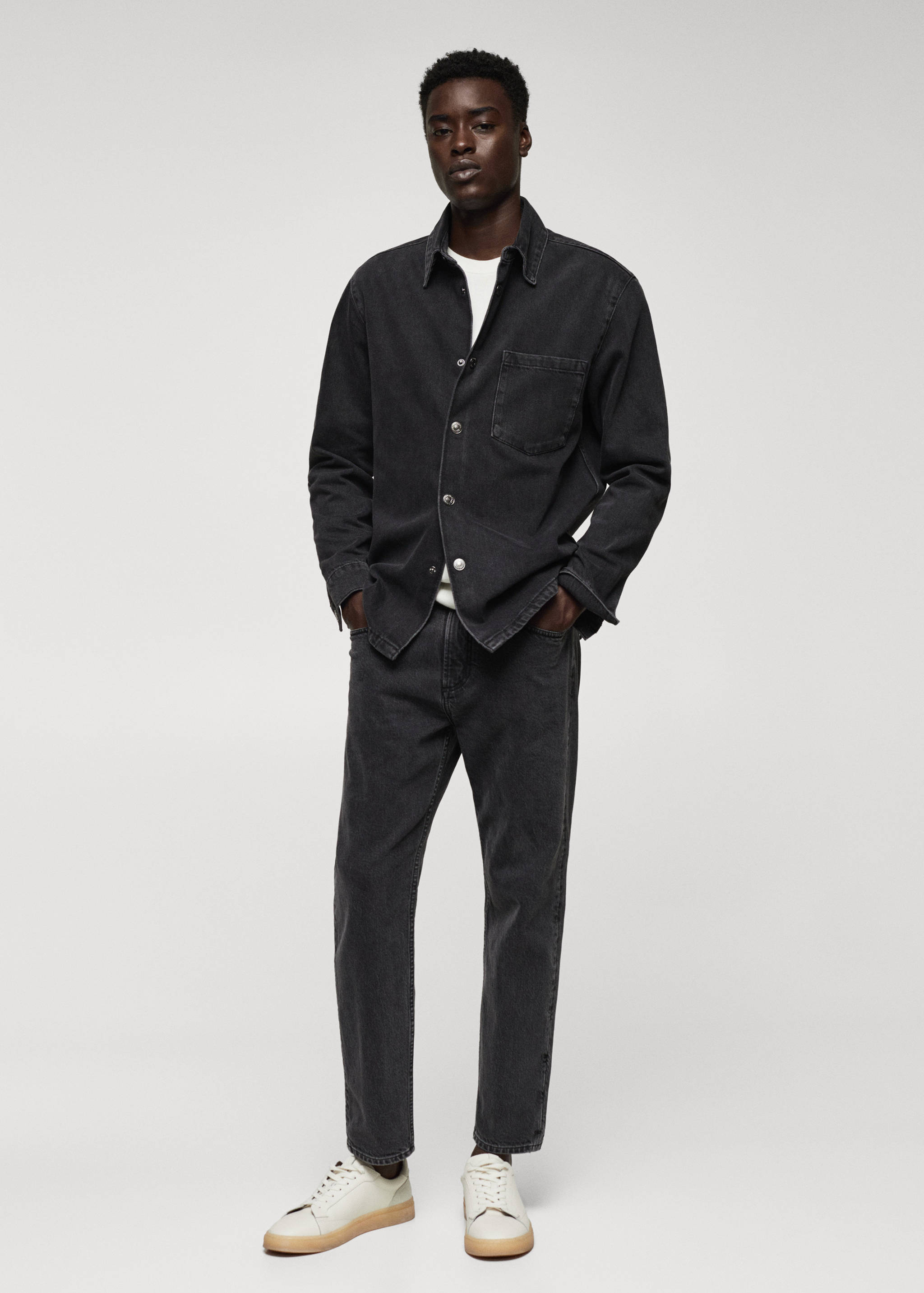 Pocket denim overshirt - General plane