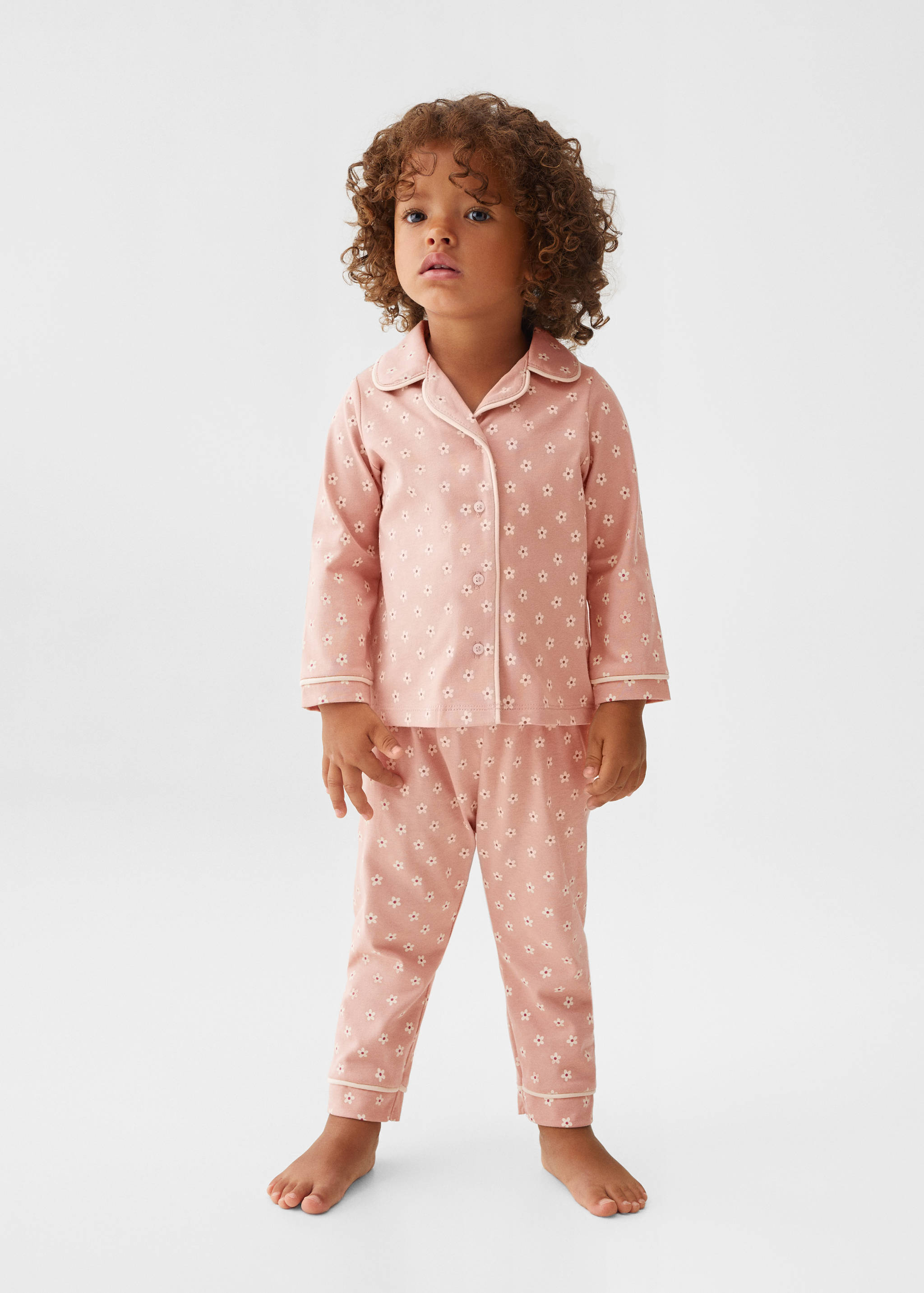 Pyjama fleurs coton - Plan général