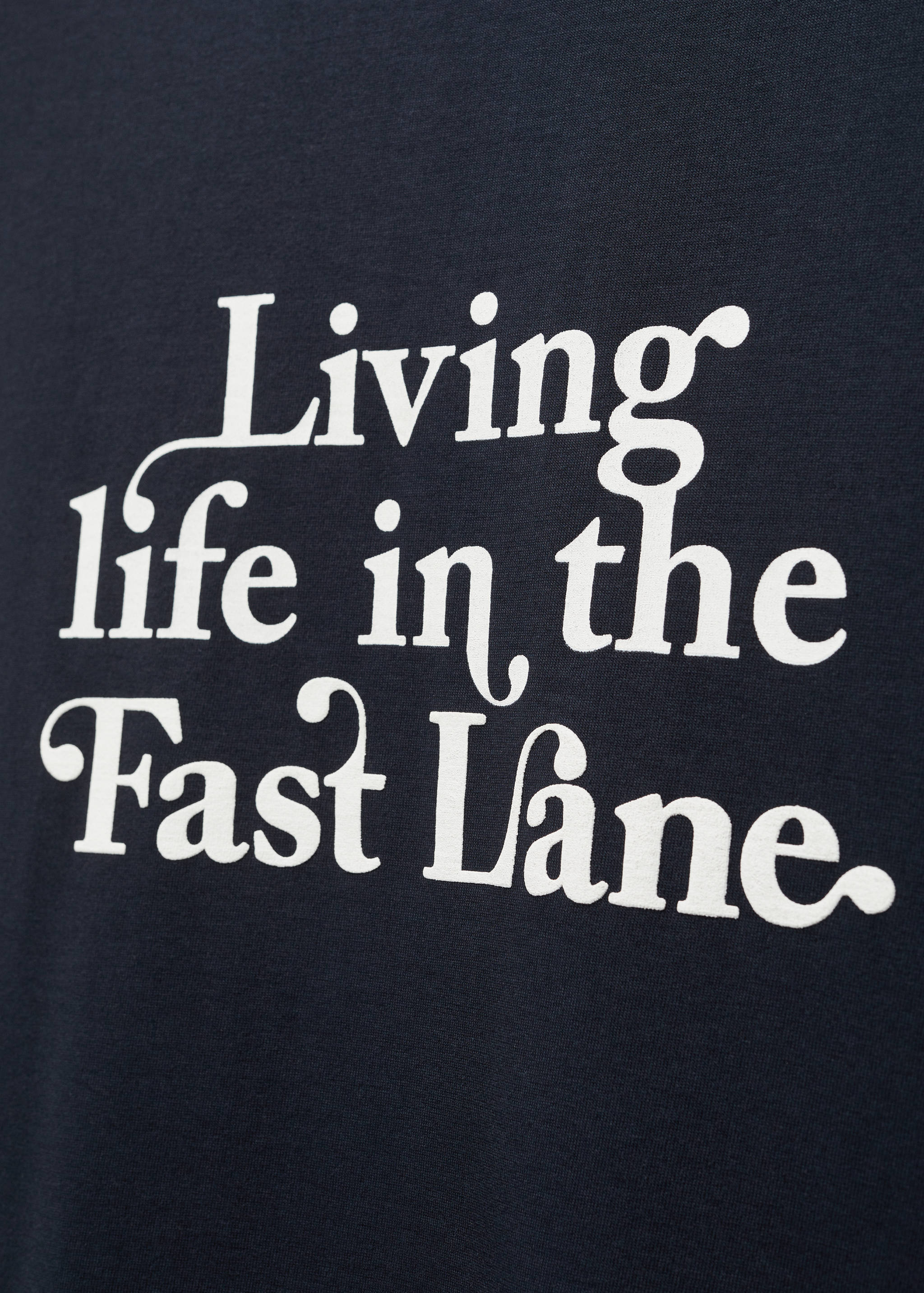 T-shirt de 100% algodão com estampado no peito - Pormenor do artigo 8