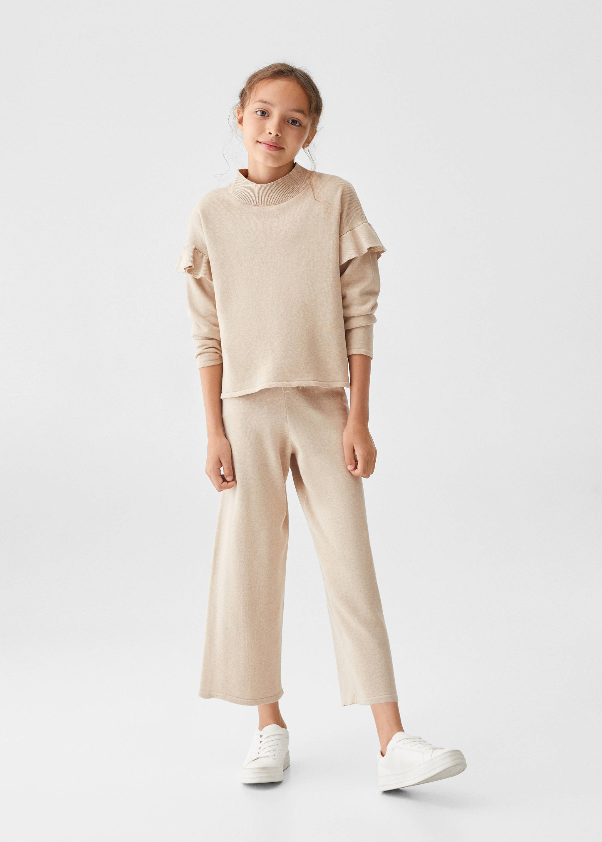 Ruffled detail sweater - Medium plane