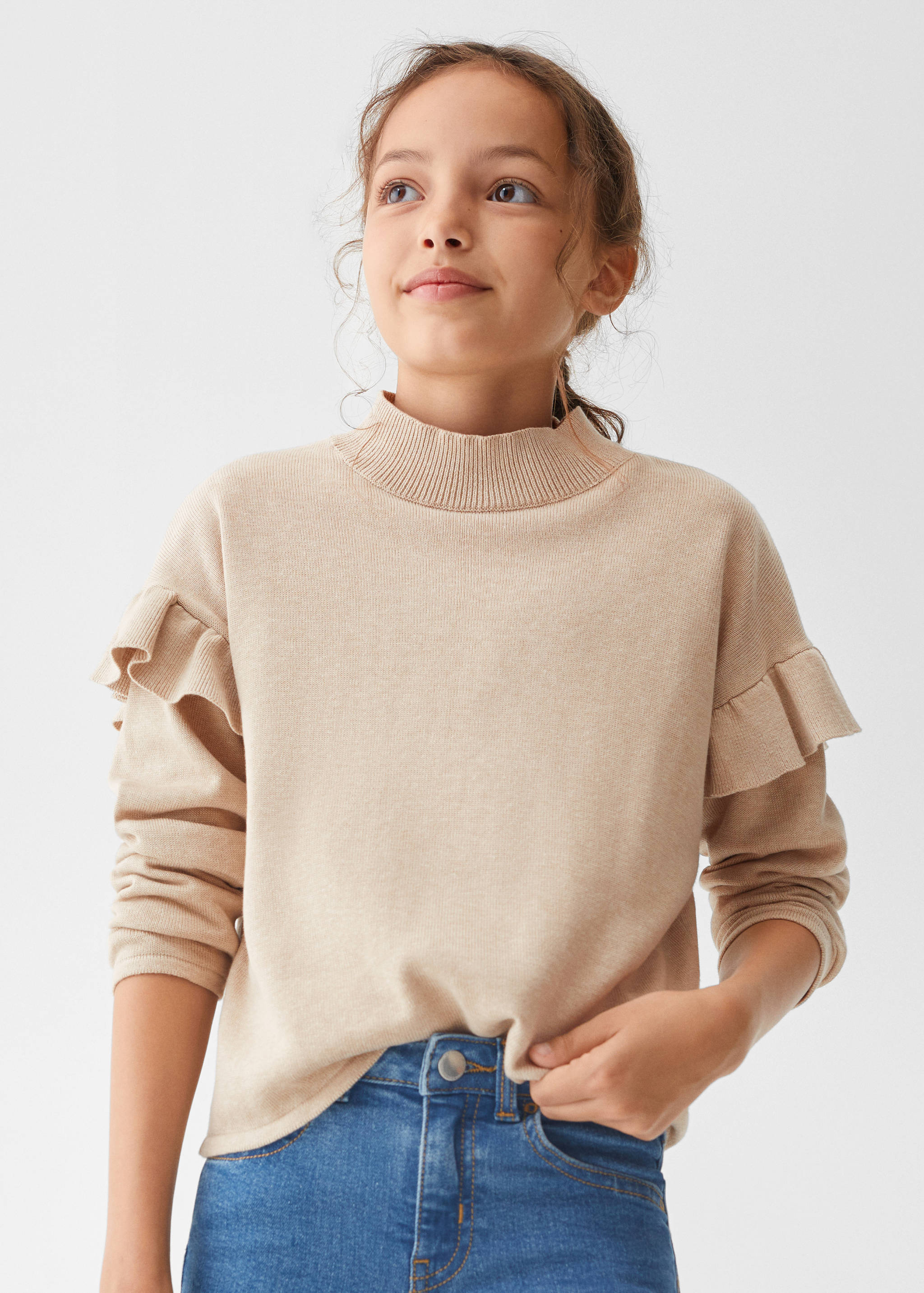 Ruffled detail sweater - Details of the article 1