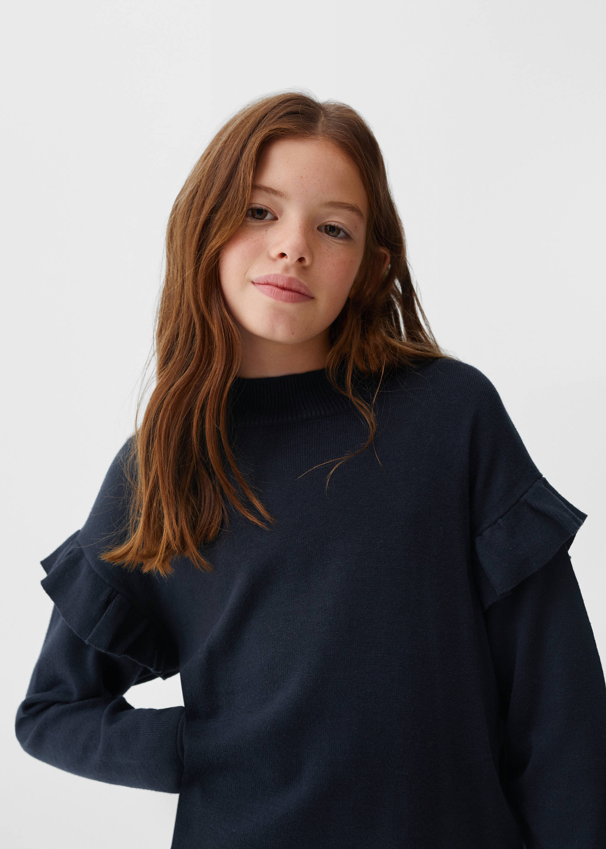 Ruffled detail sweater - Details of the article 1