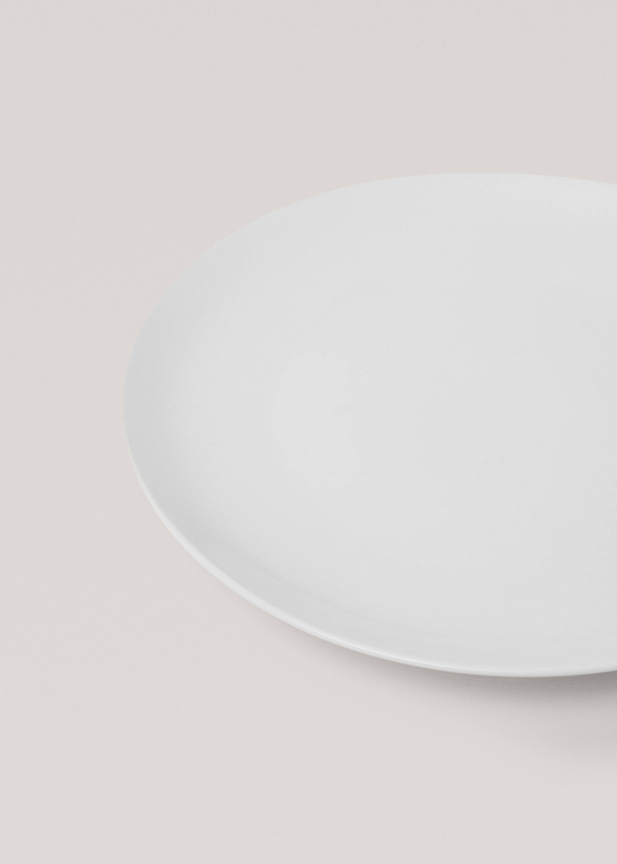 Flacher Teller aus Bone-China-Porzellan - Detail des Artikels 2