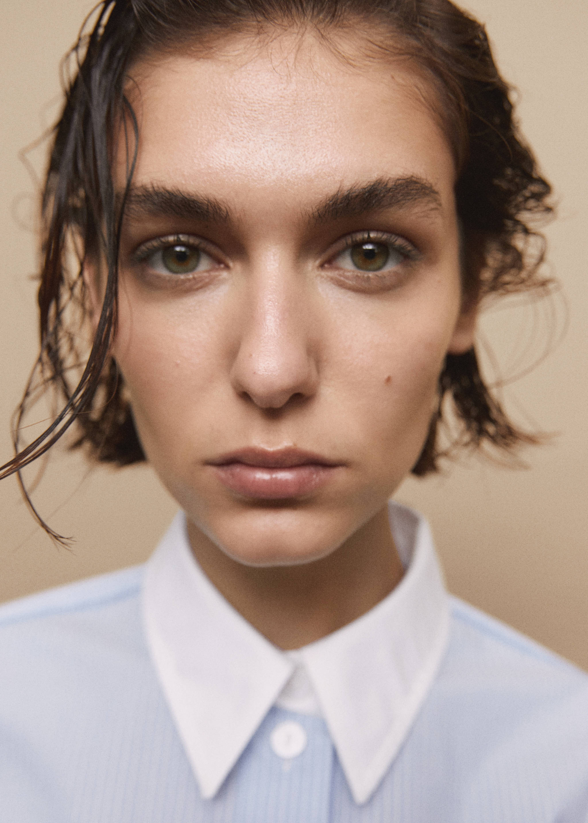 Striped cropped shirt - Details of the article 6