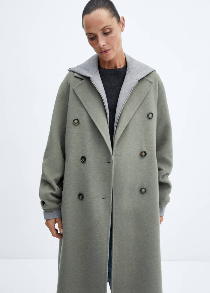 Handmade oversized wool coat