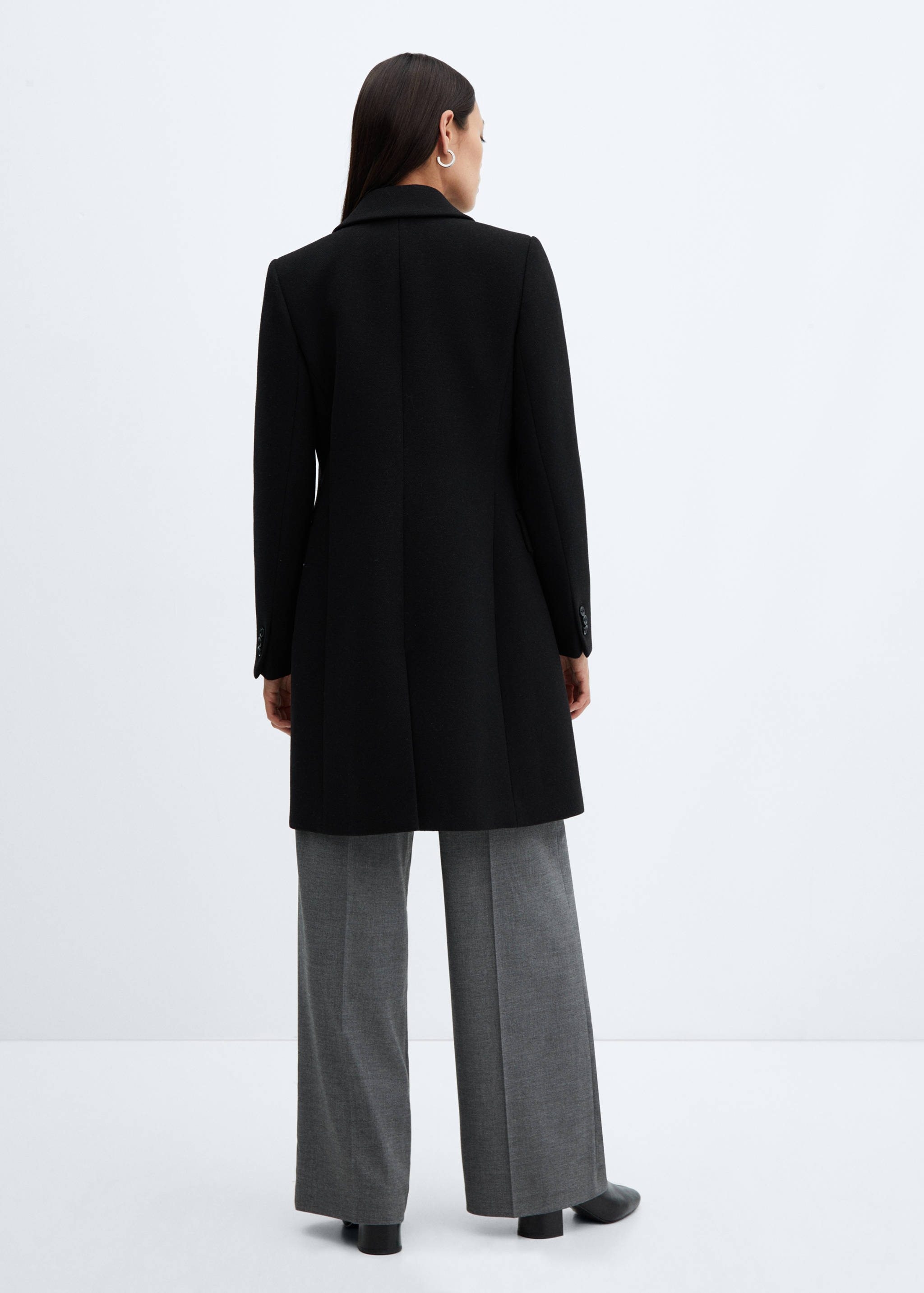 Abrigo lana cruzado - Reverso del artículo