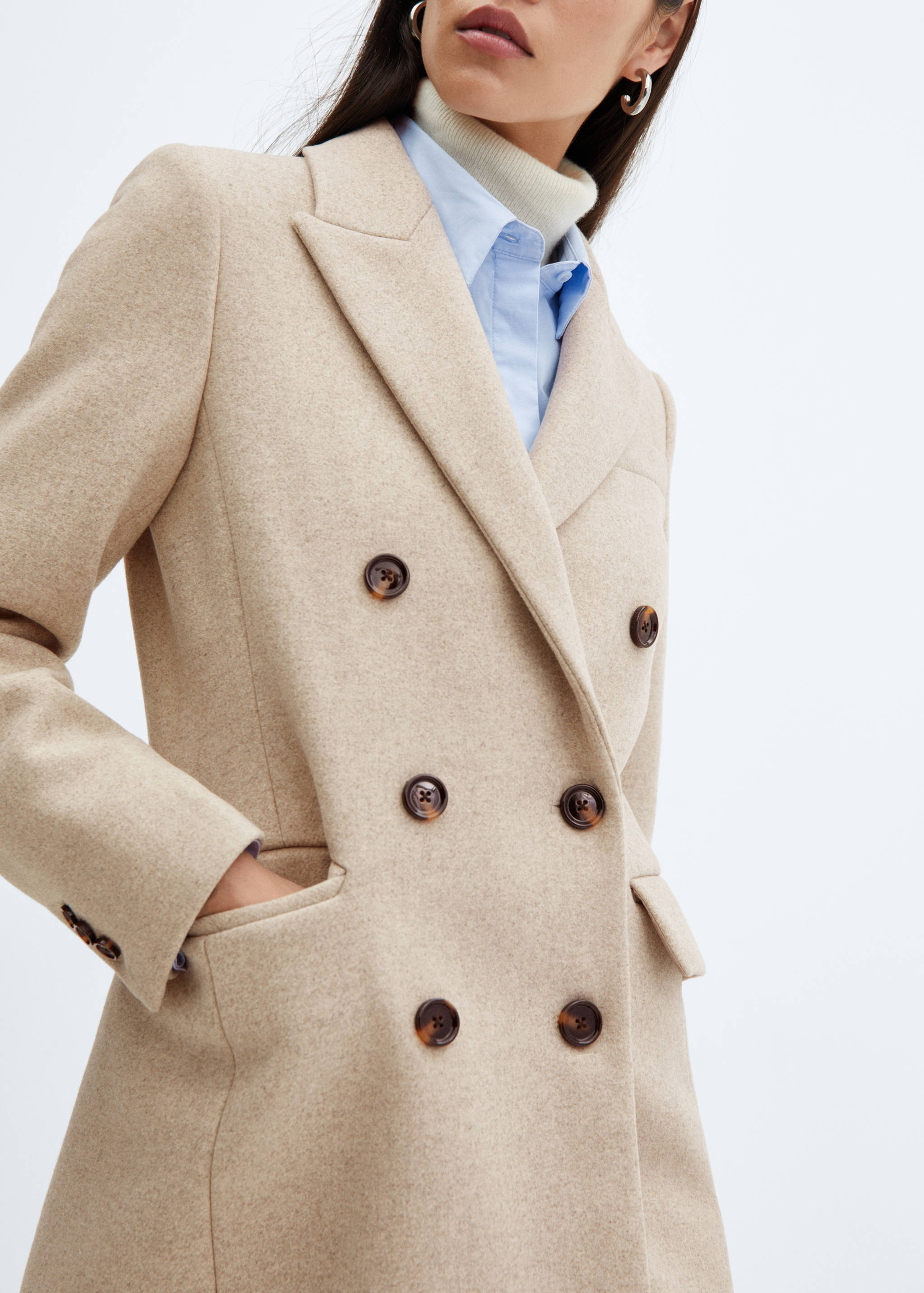 Wool double-breasted coat - Details of the article 6