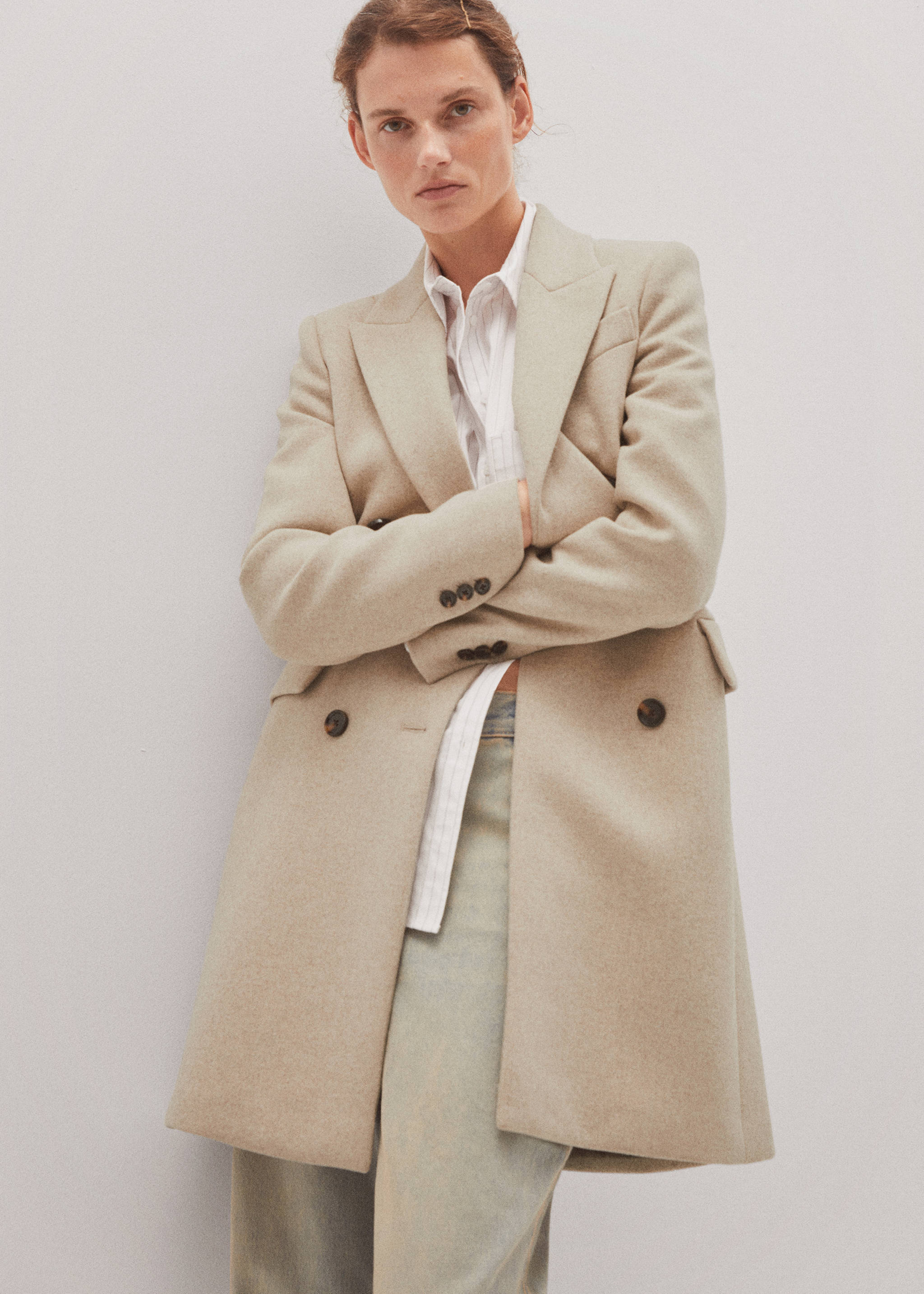 Wool double-breasted coat - Details of the article 7