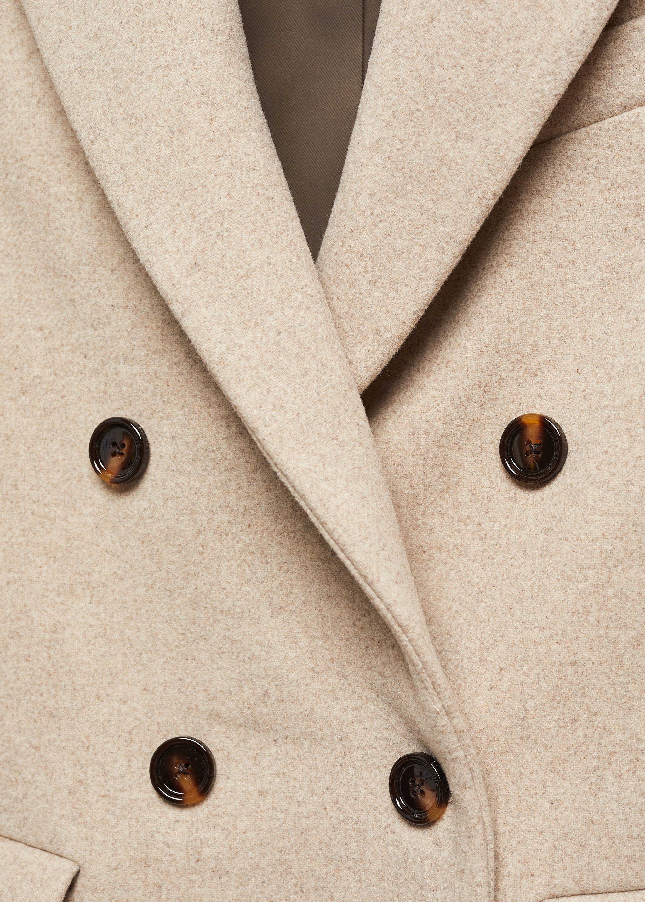 Wool double-breasted coat - Details of the article 8
