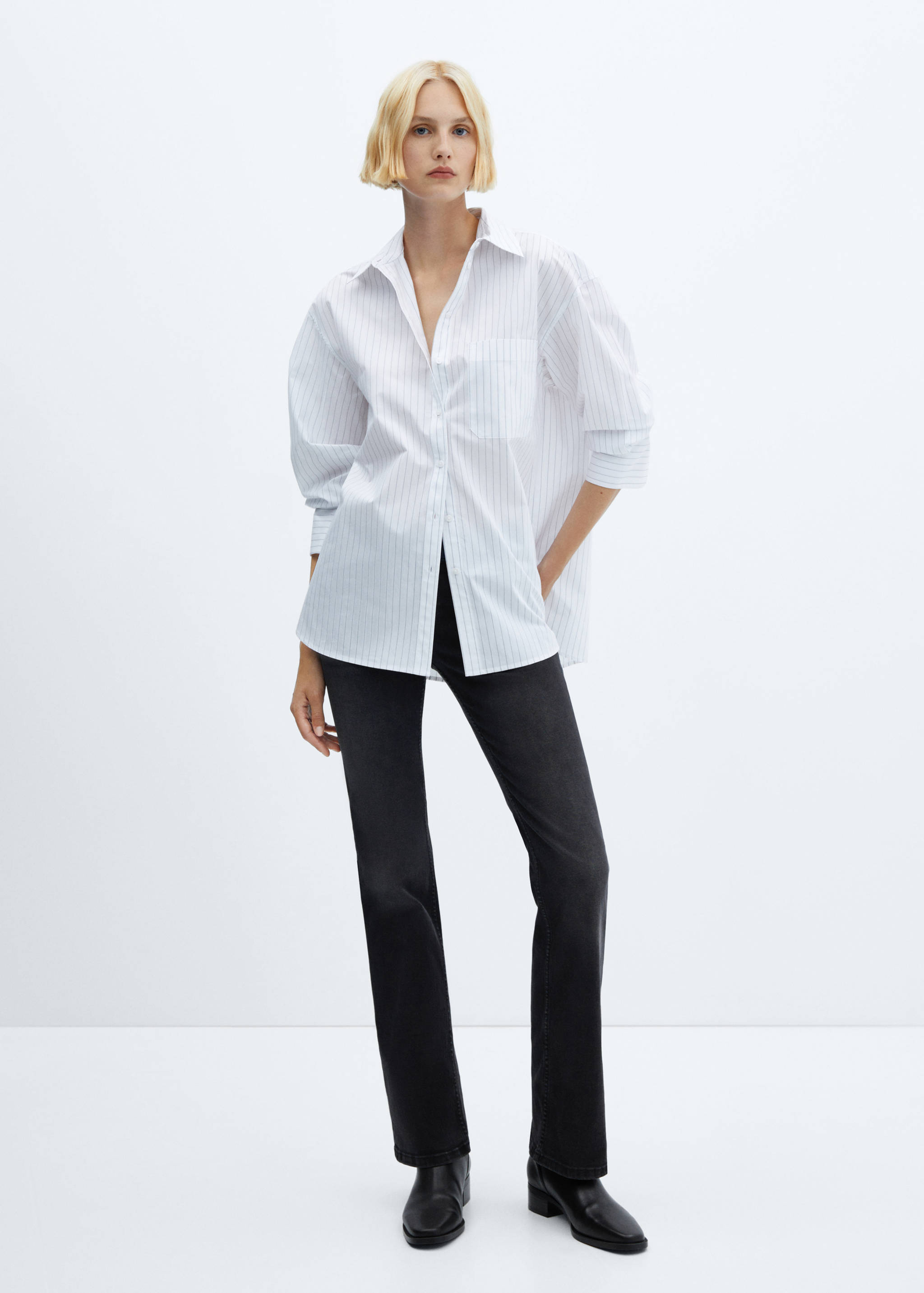 Jeans flare taille basse - Plan général