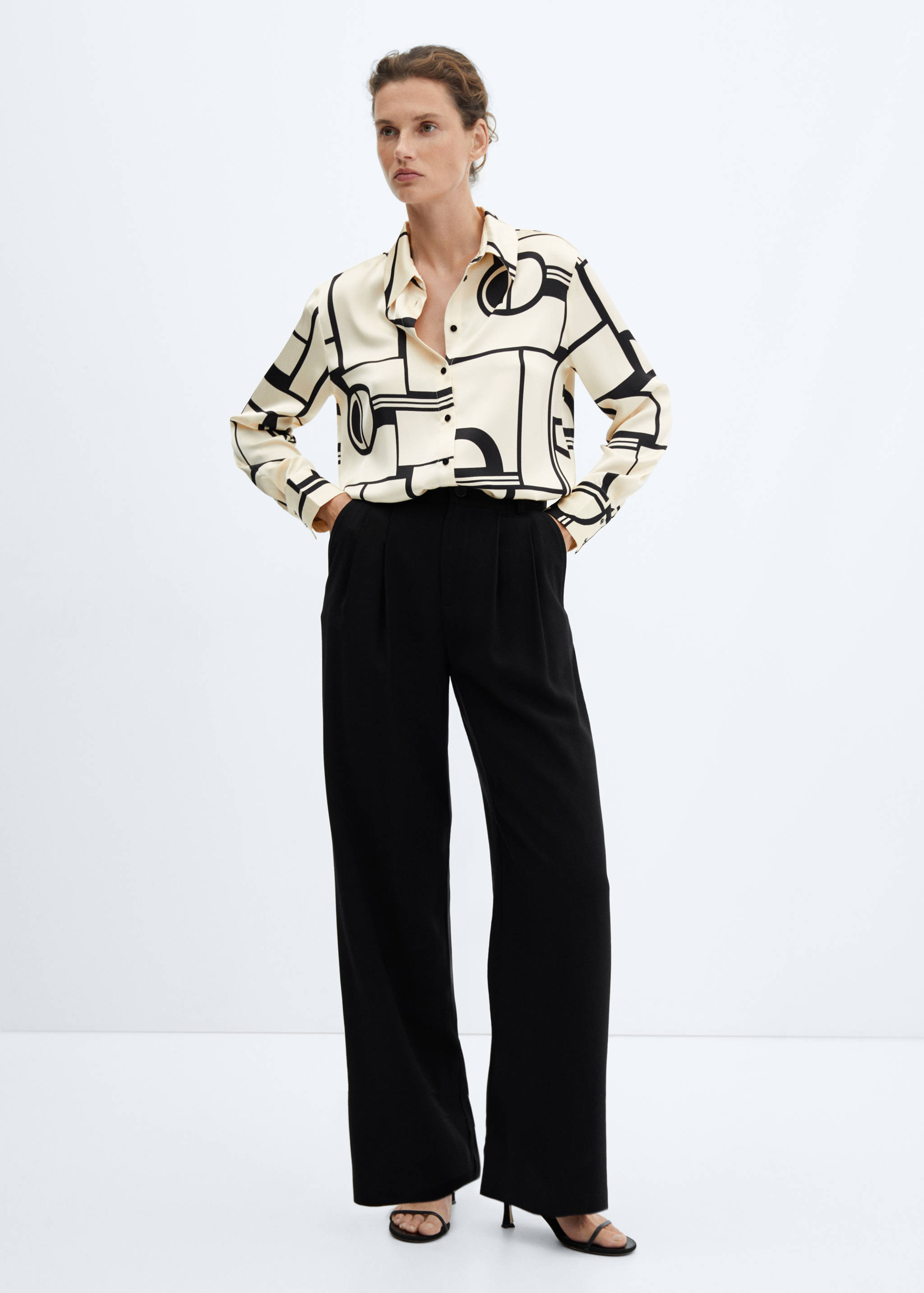 Camisa estampado geométrico - Plano general