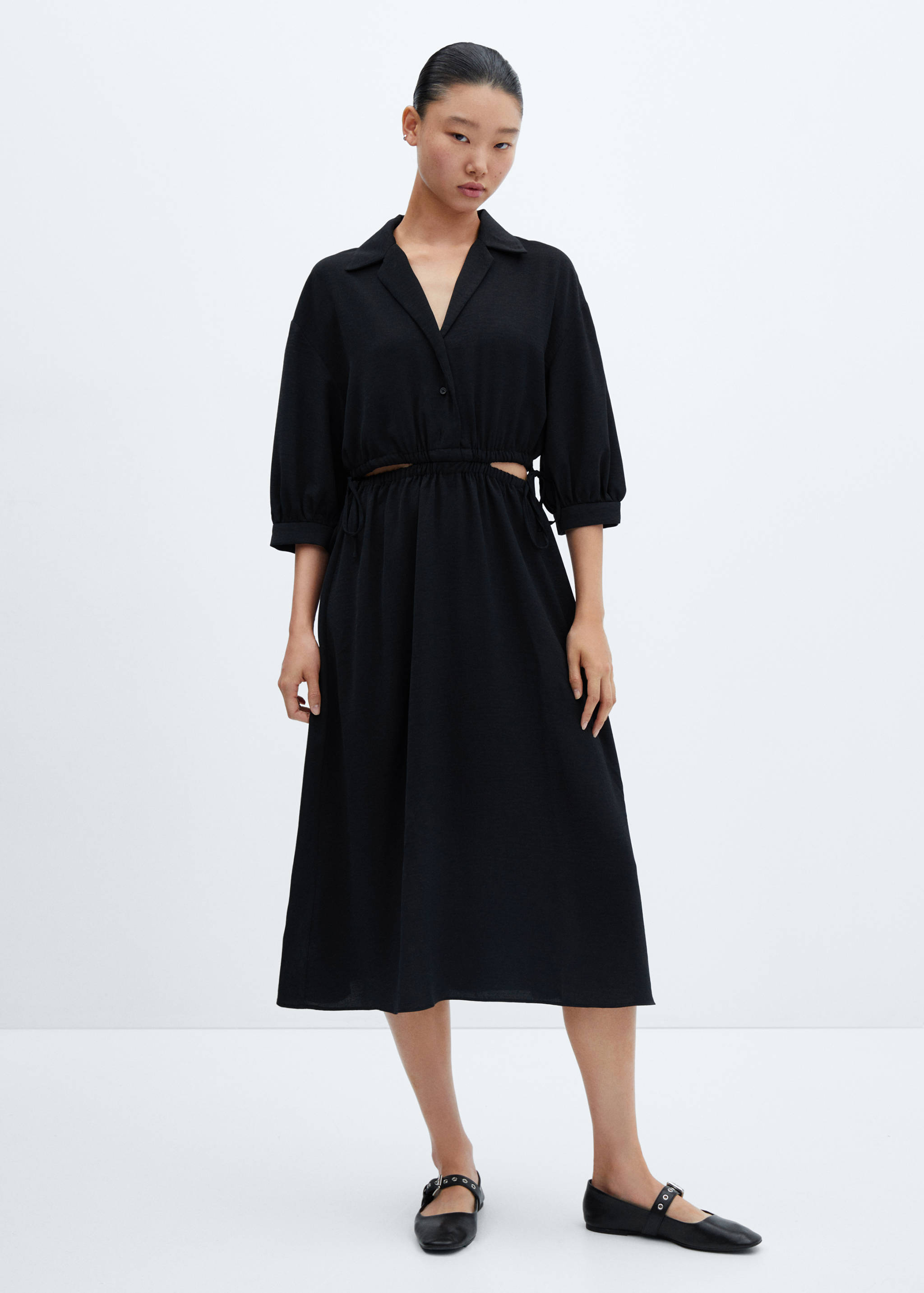 Shirt dress with slits - General plane