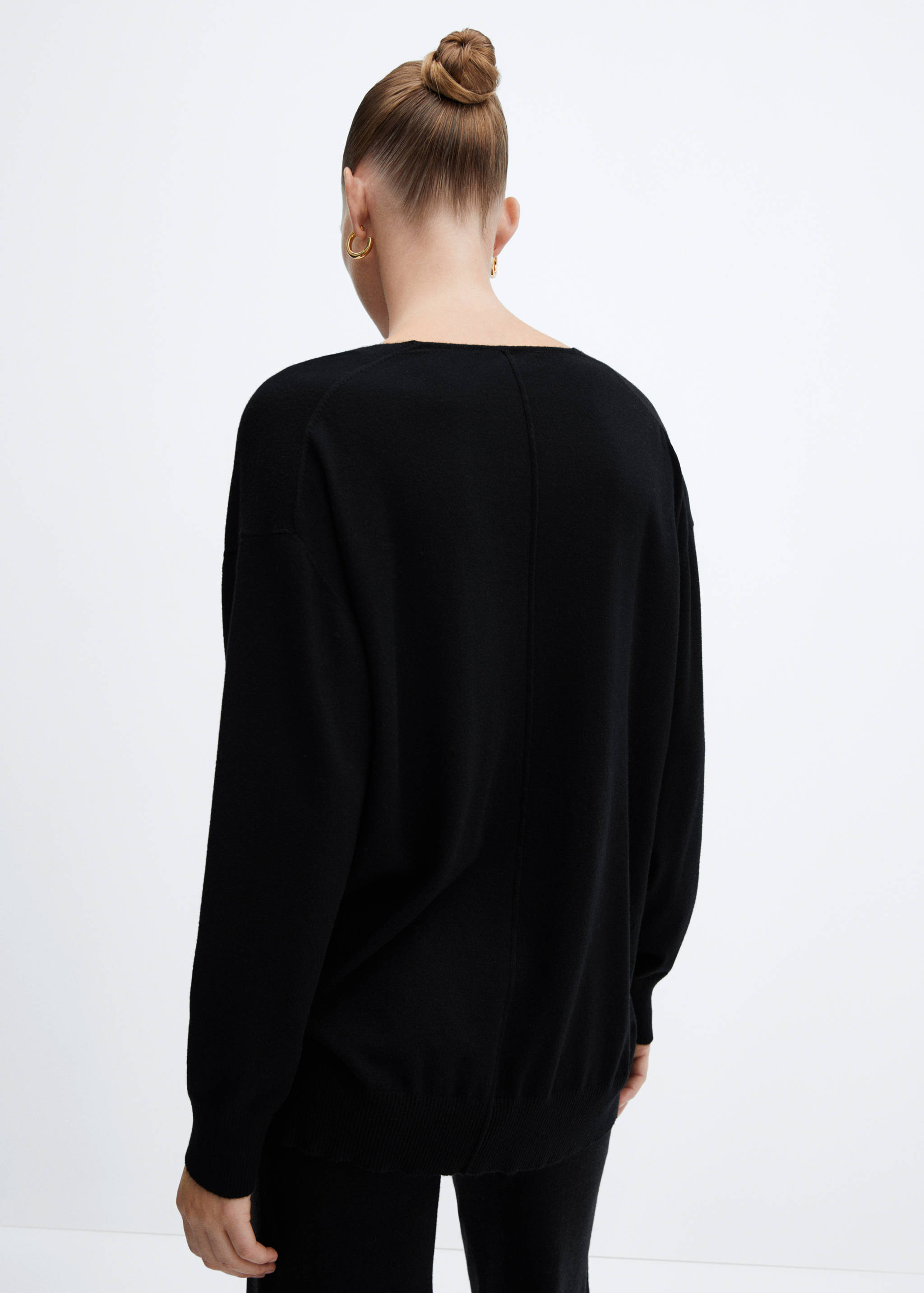 Pull-over maille fine col V - Détail de l'article 1