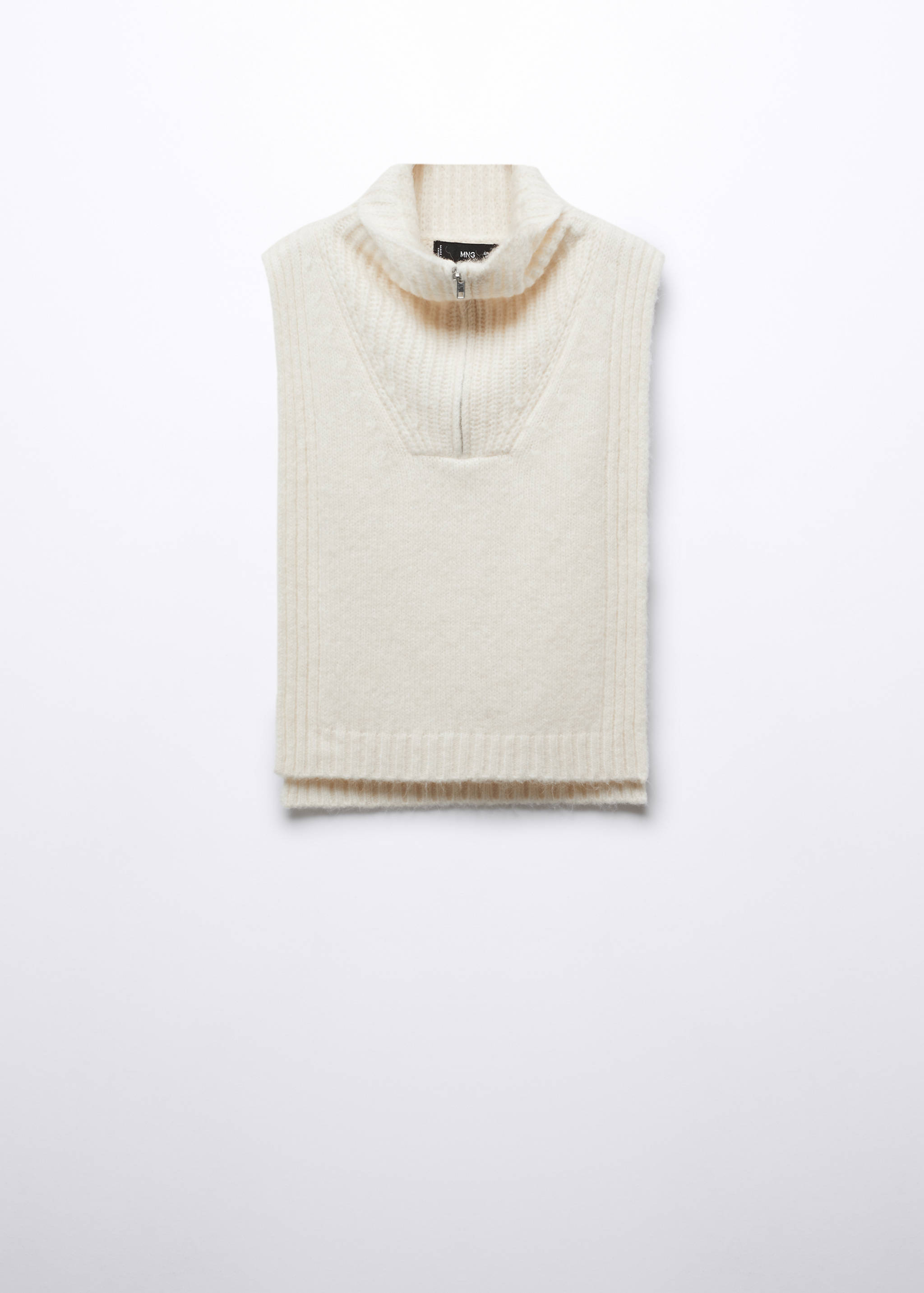 Open-sided gilet with zip neck - Article without model