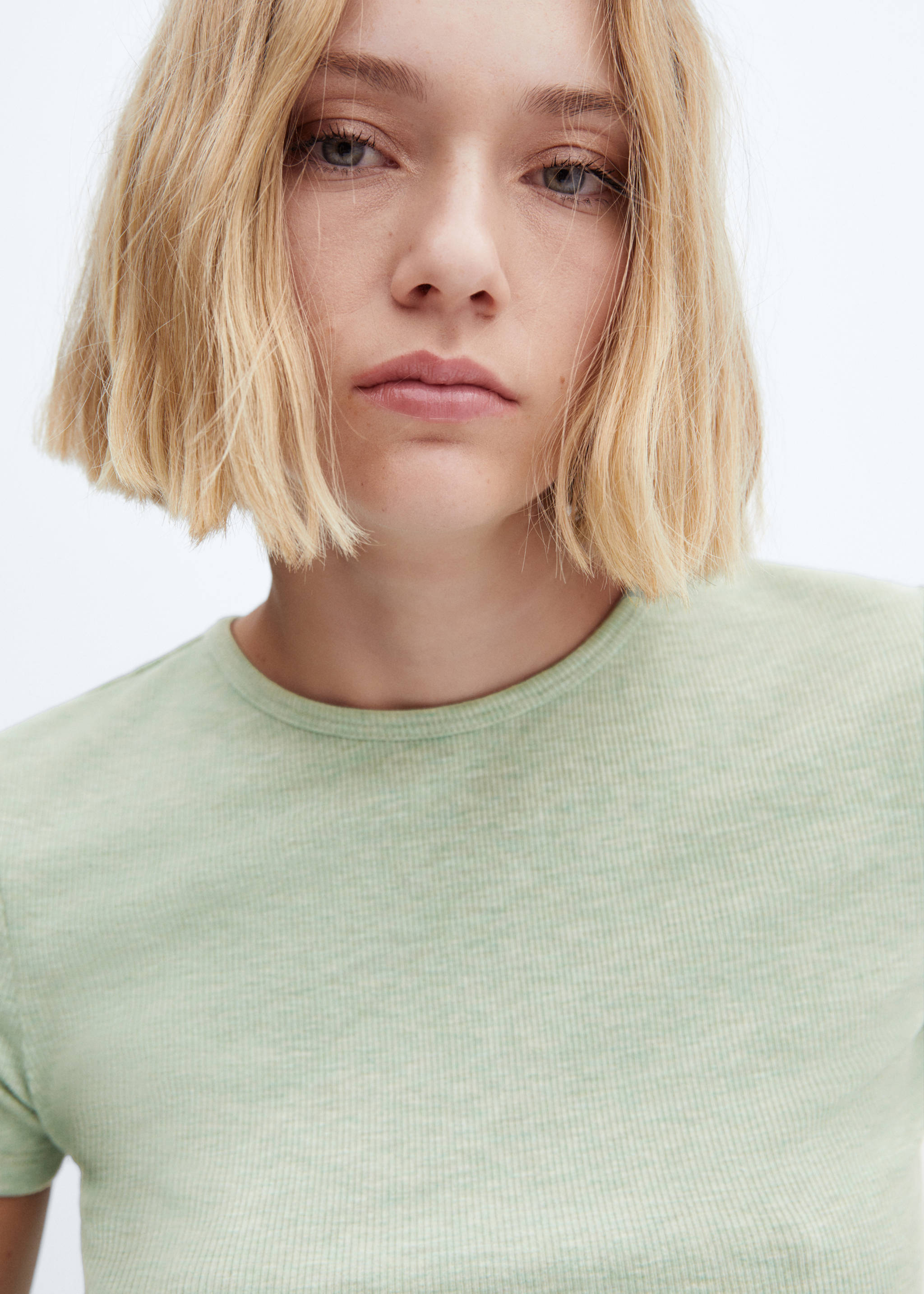 Camiseta manga corta canalé - Detalle del artículo 1