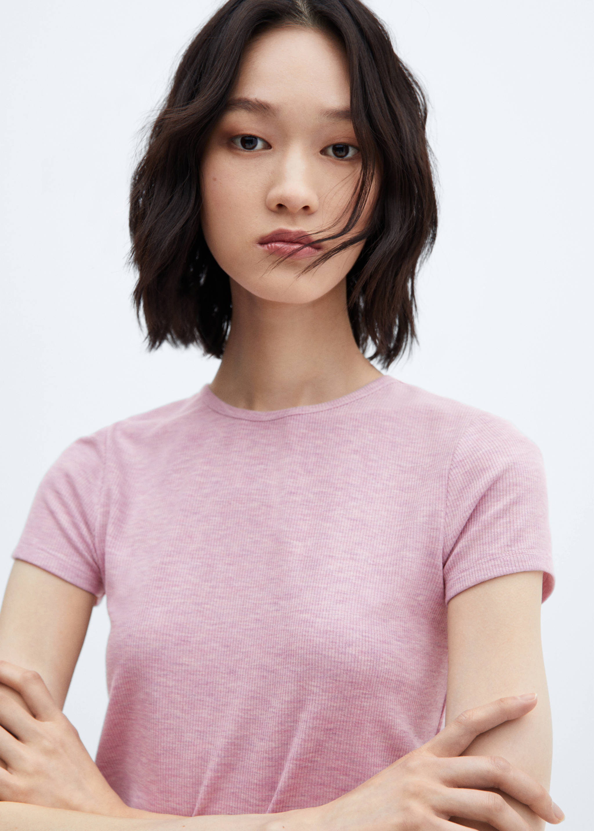 Camiseta manga corta canalé - Detalle del artículo 1