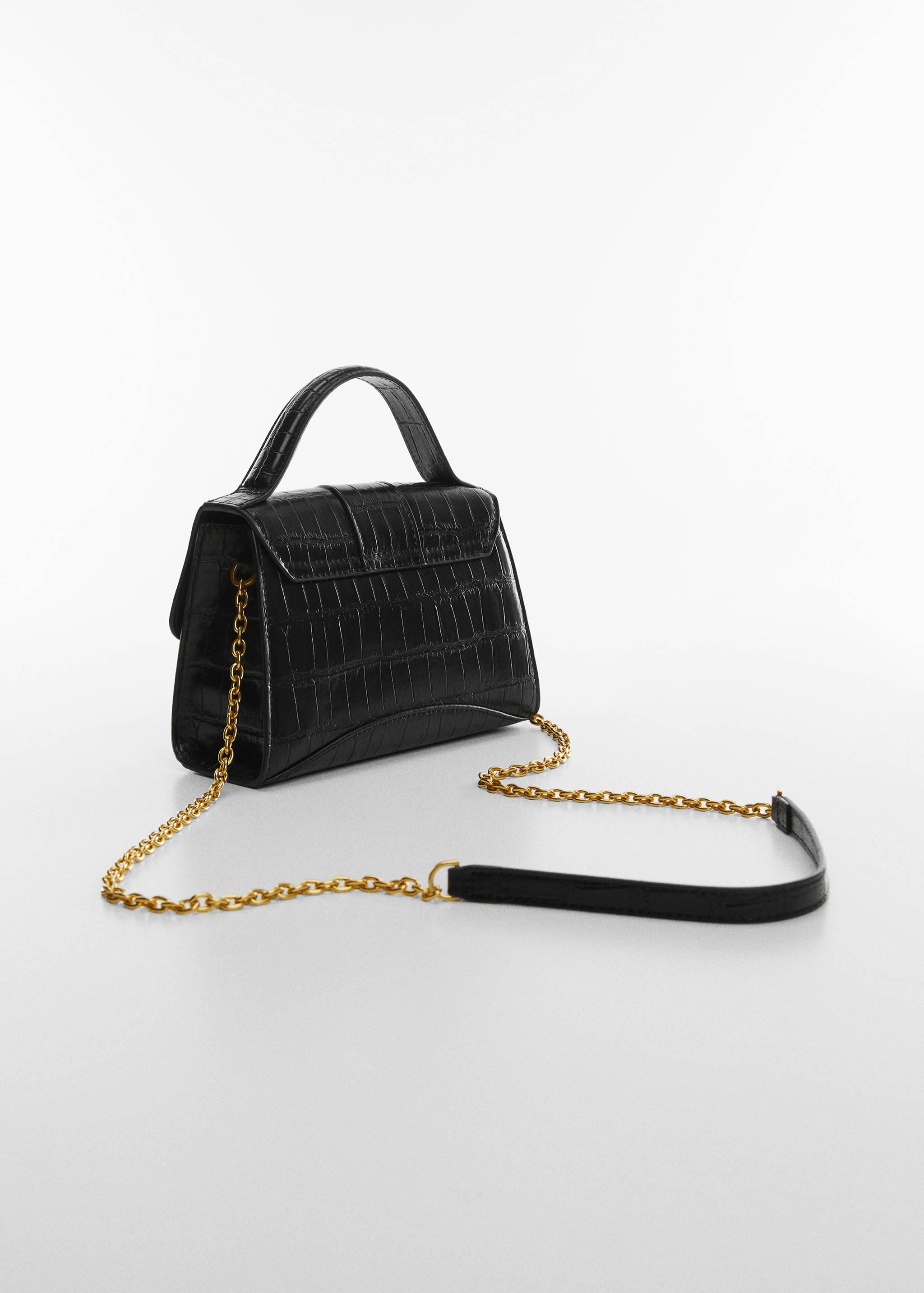 Carteira com efeito de crocodilo e corrente - Pormenor do artigo 1