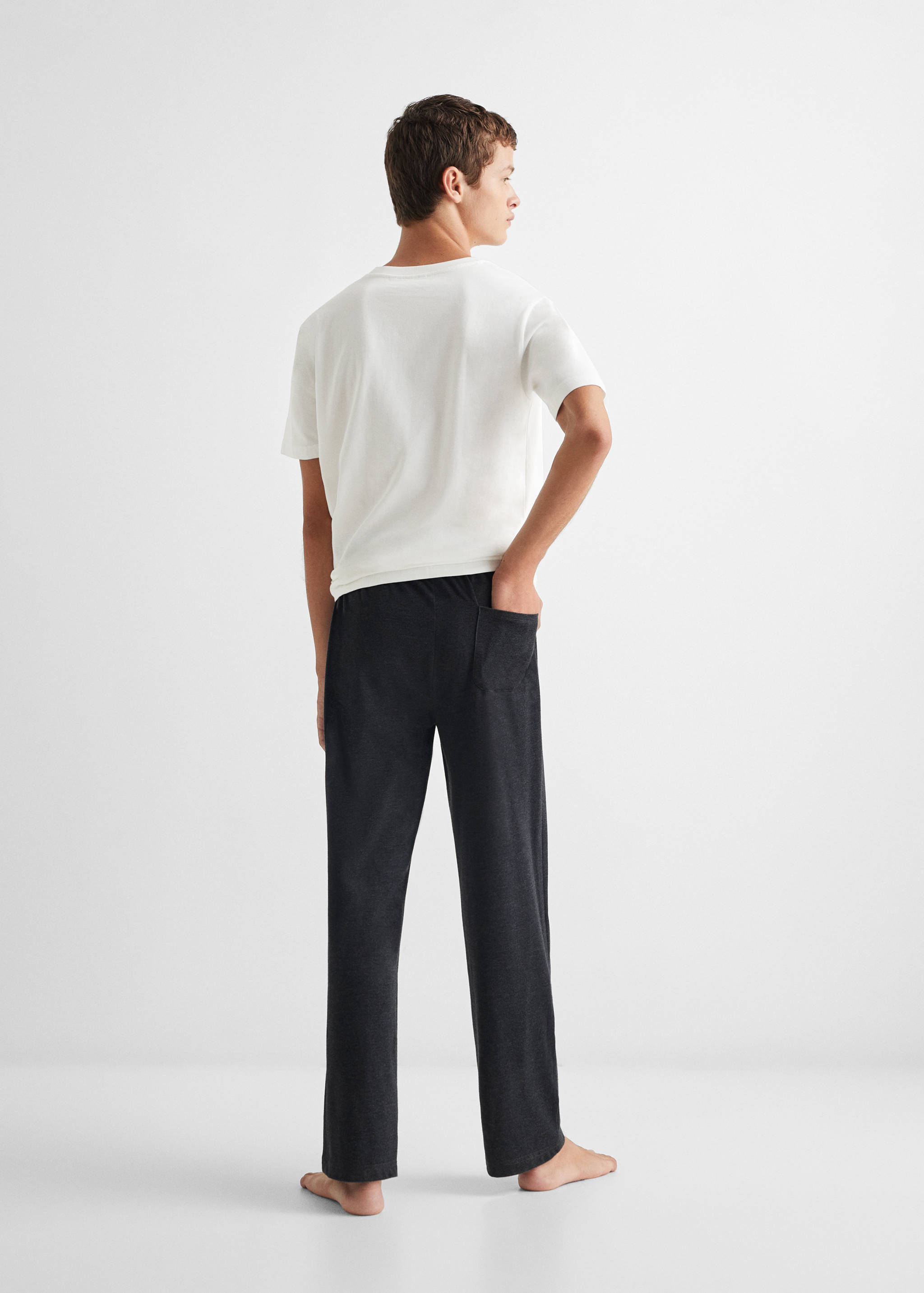 Cotton long pyjamas - Reverse of the article