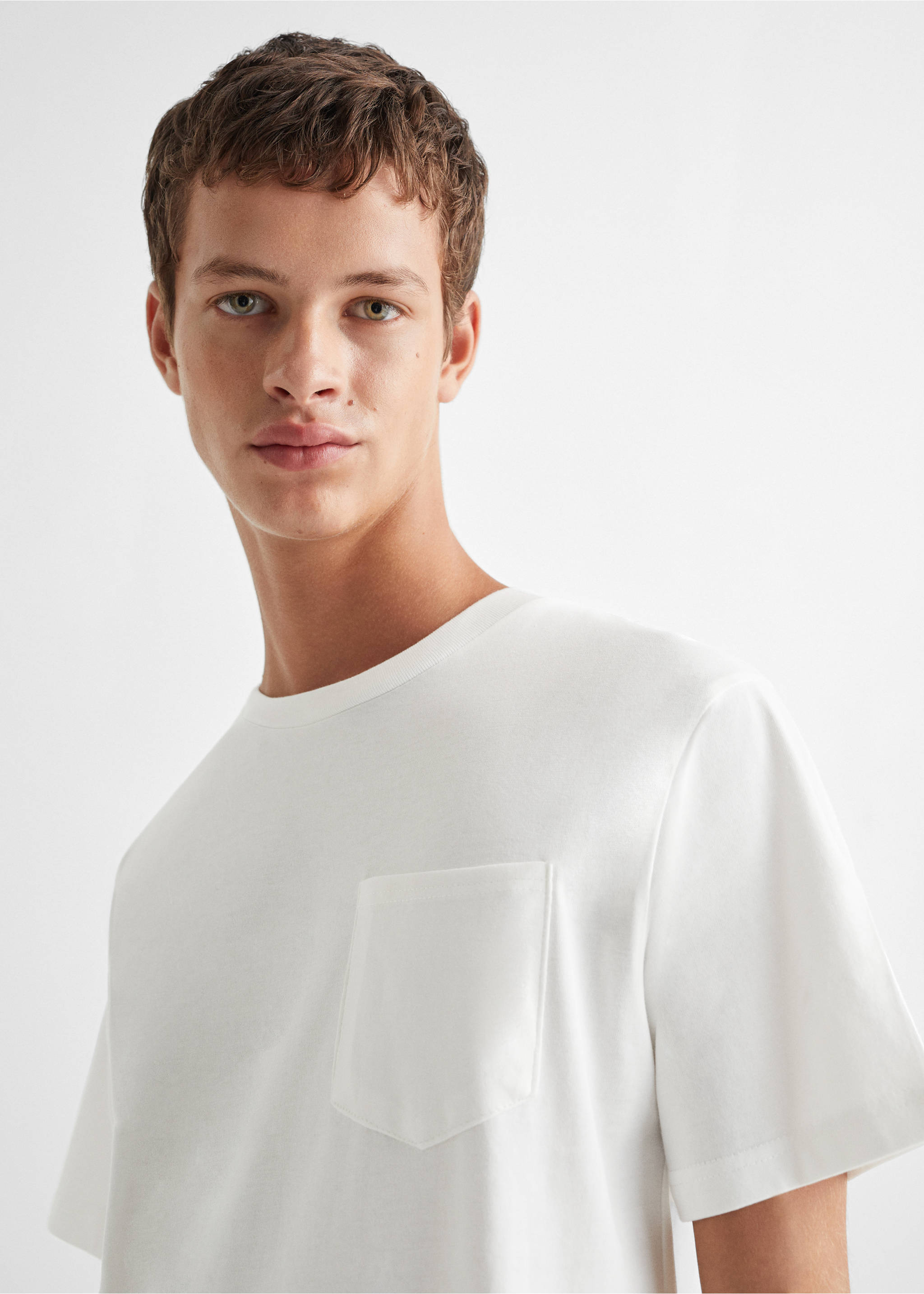Cotton long pyjamas - Details of the article 1, Charcoal. Ref: 57015801-00.