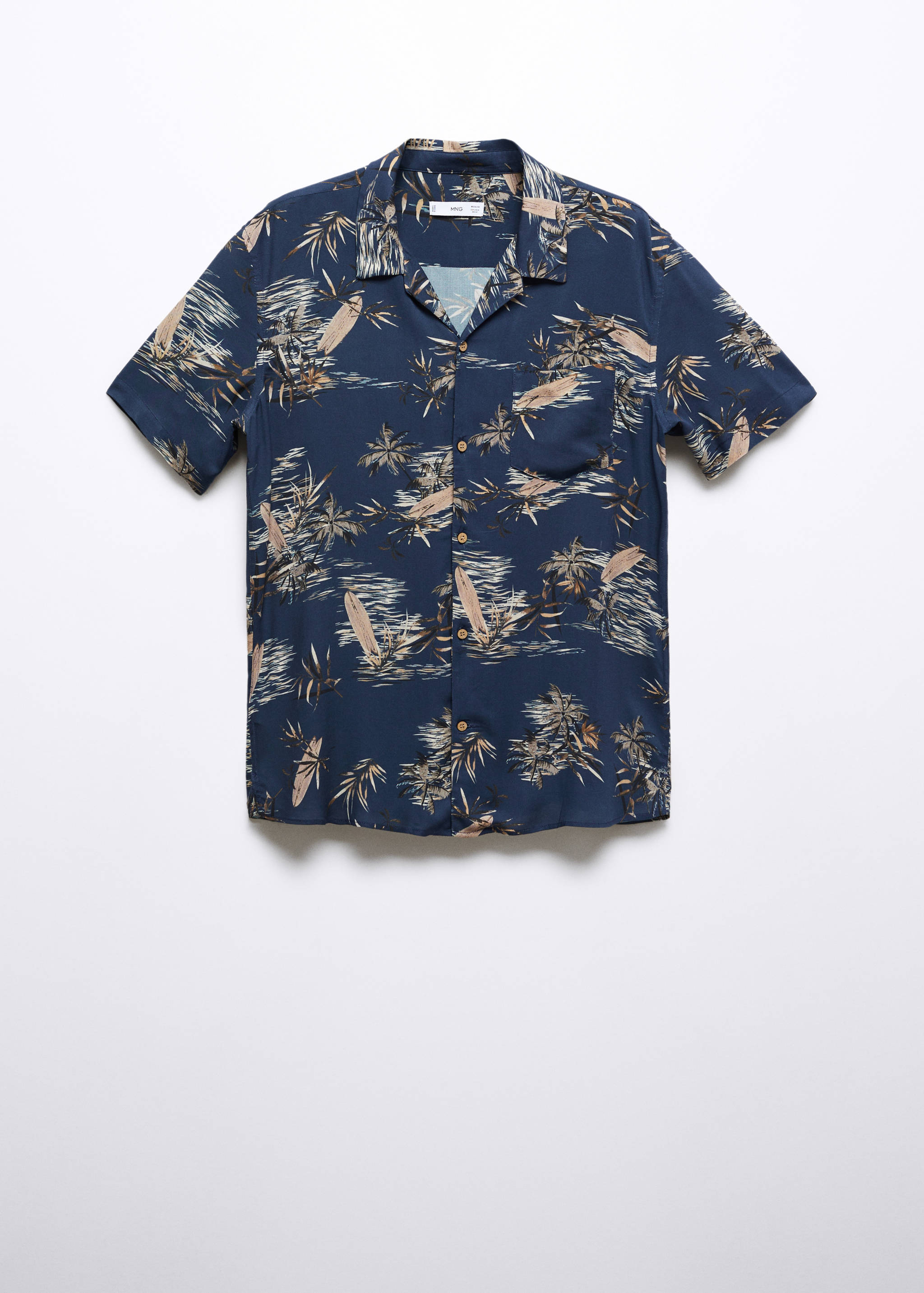 Chemise regular-fit en imprimé feuilles - Article sans modèle
