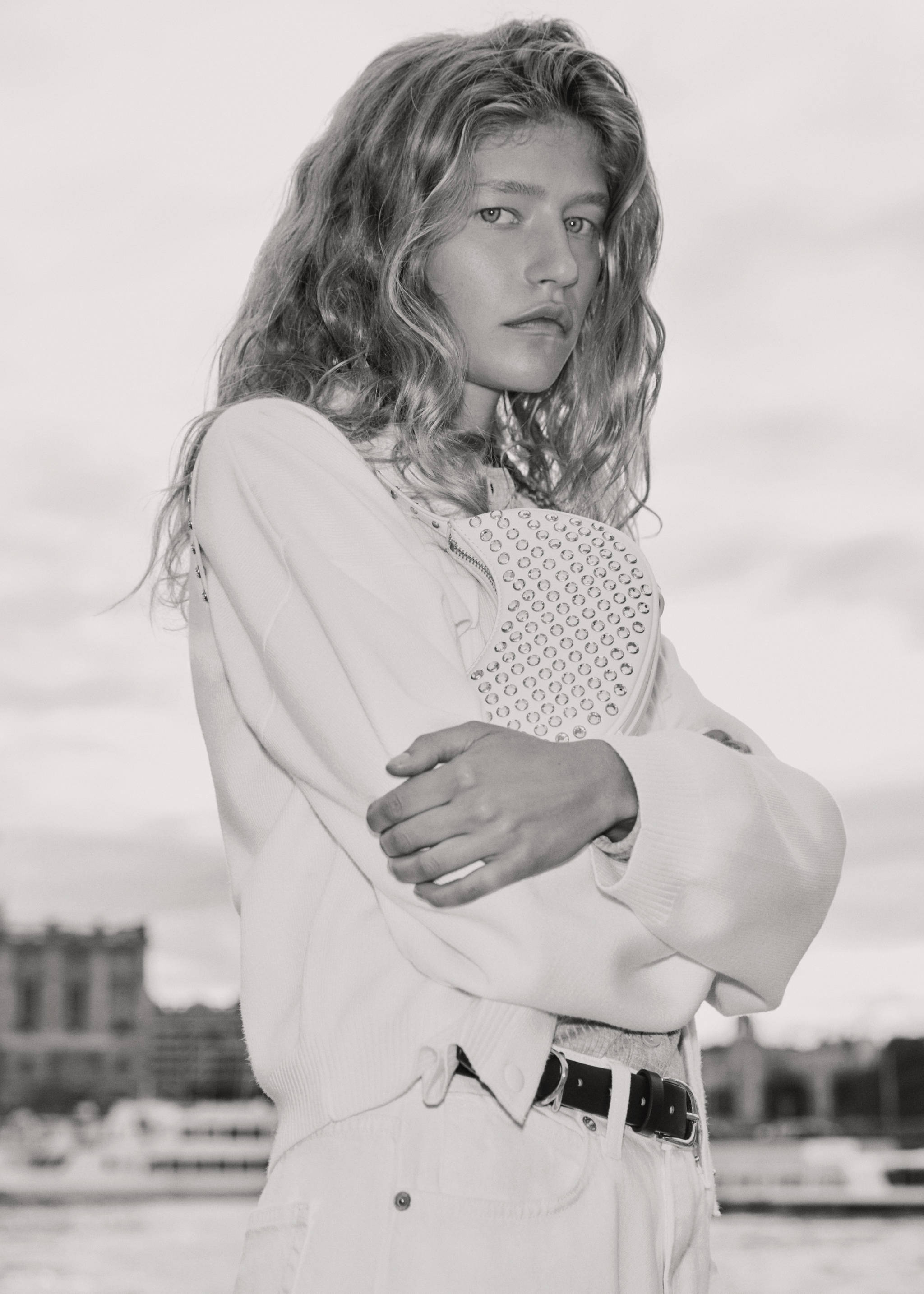 Cardigan with shirt collar and pockets - Details of the article 6