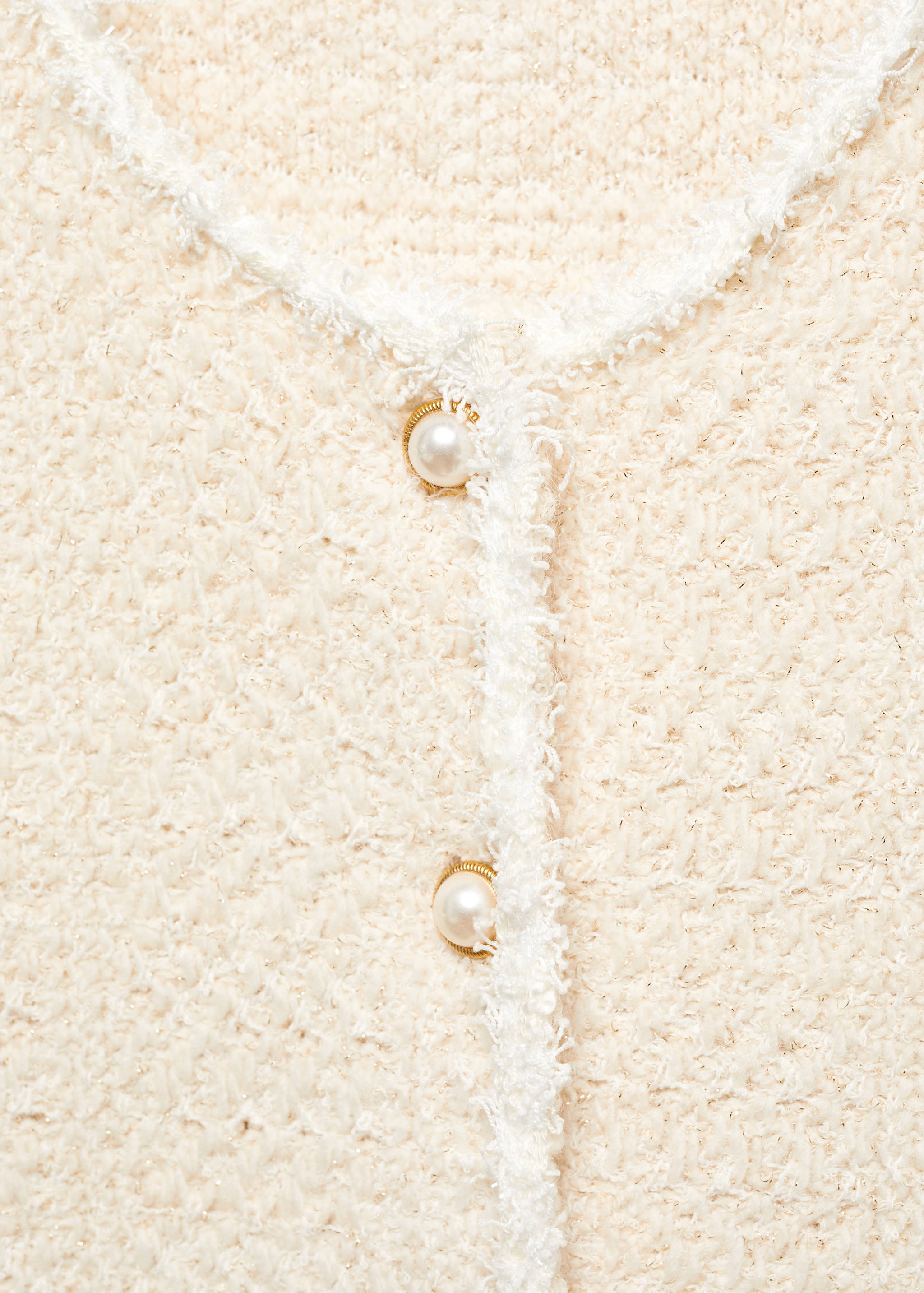 Knitted cardigan with jewel button - Details of the article 8