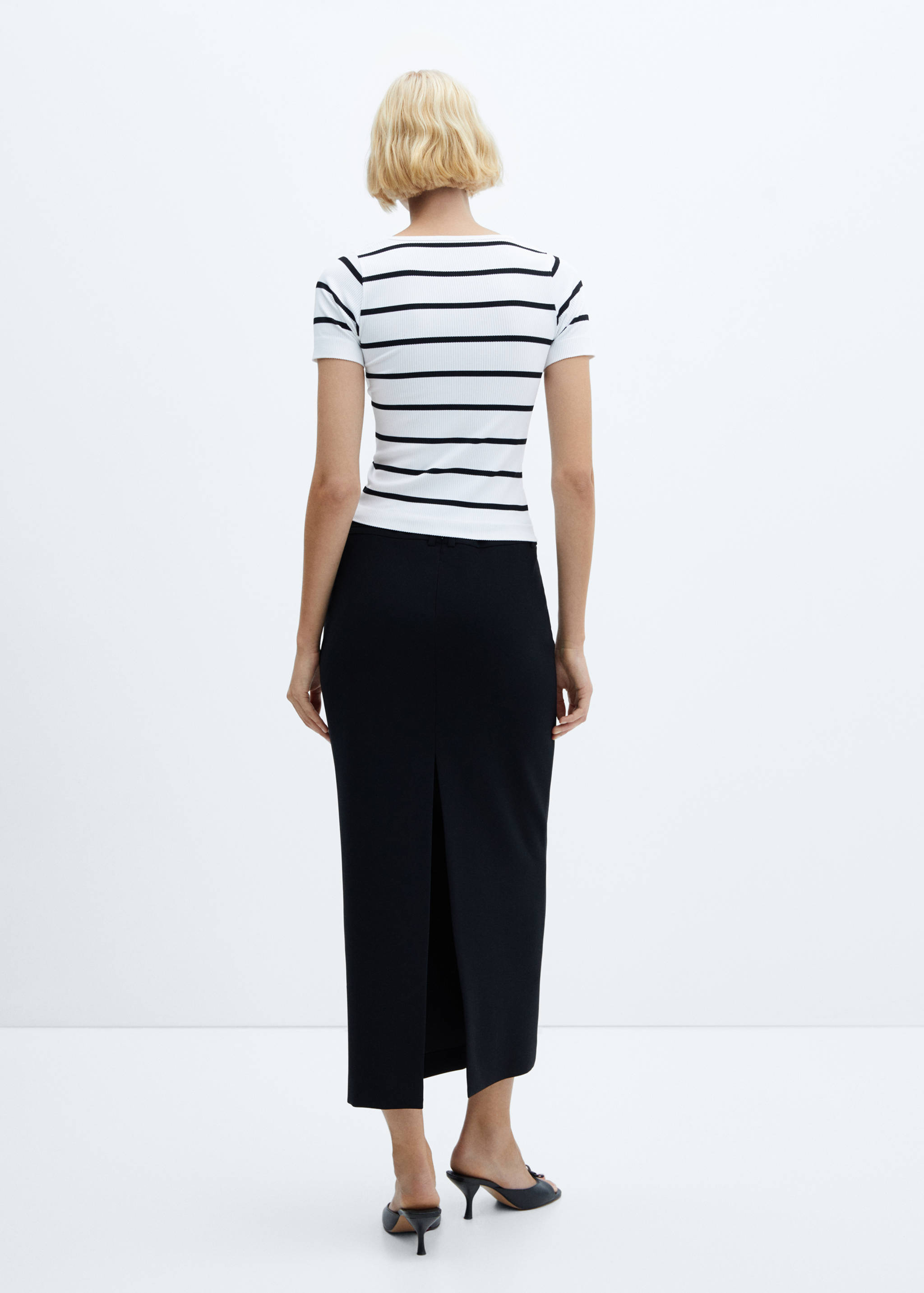 T-shirt sans couture rayures - Verso de l’article