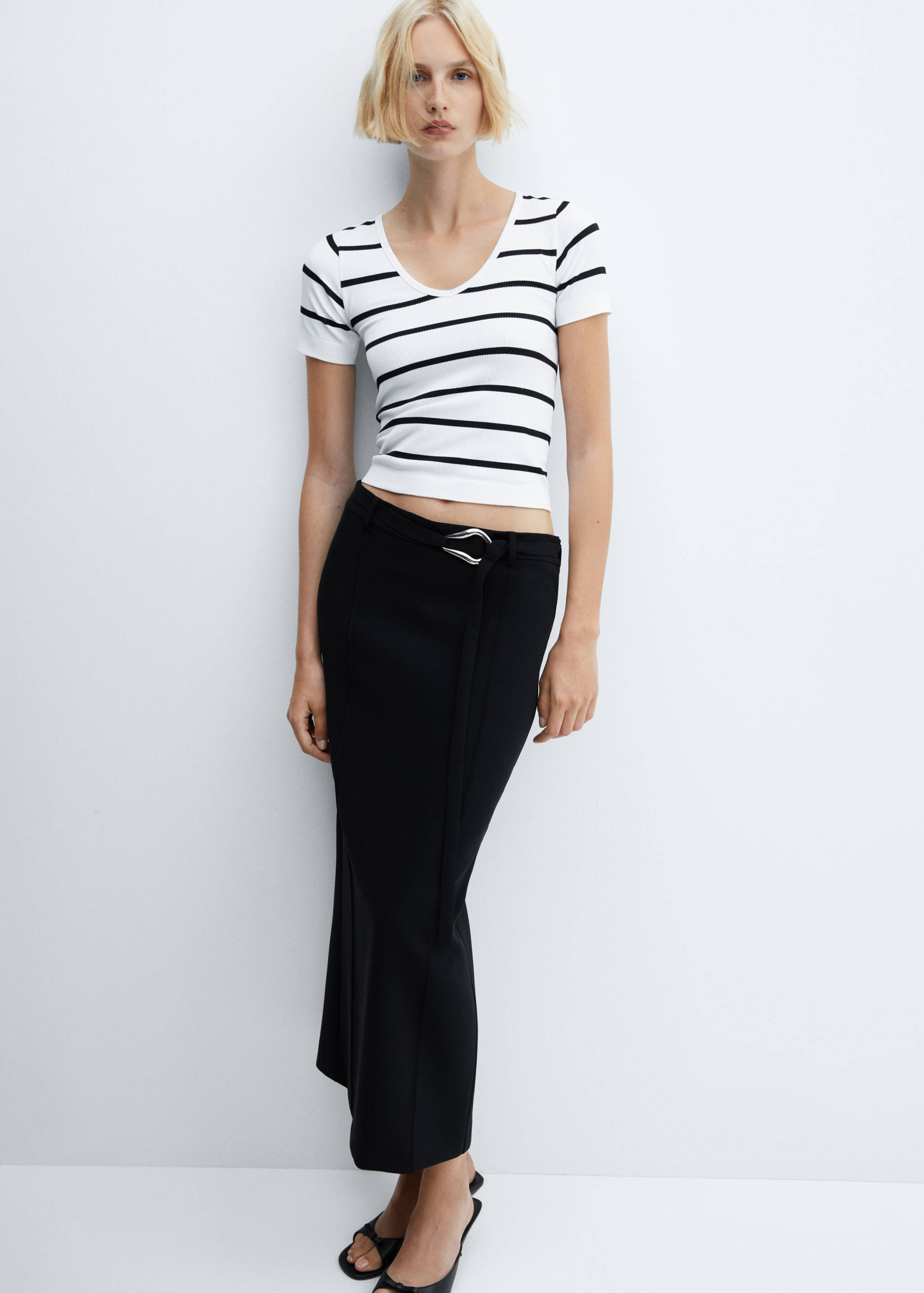 T-shirt sans couture rayures - Détail de l'article 2