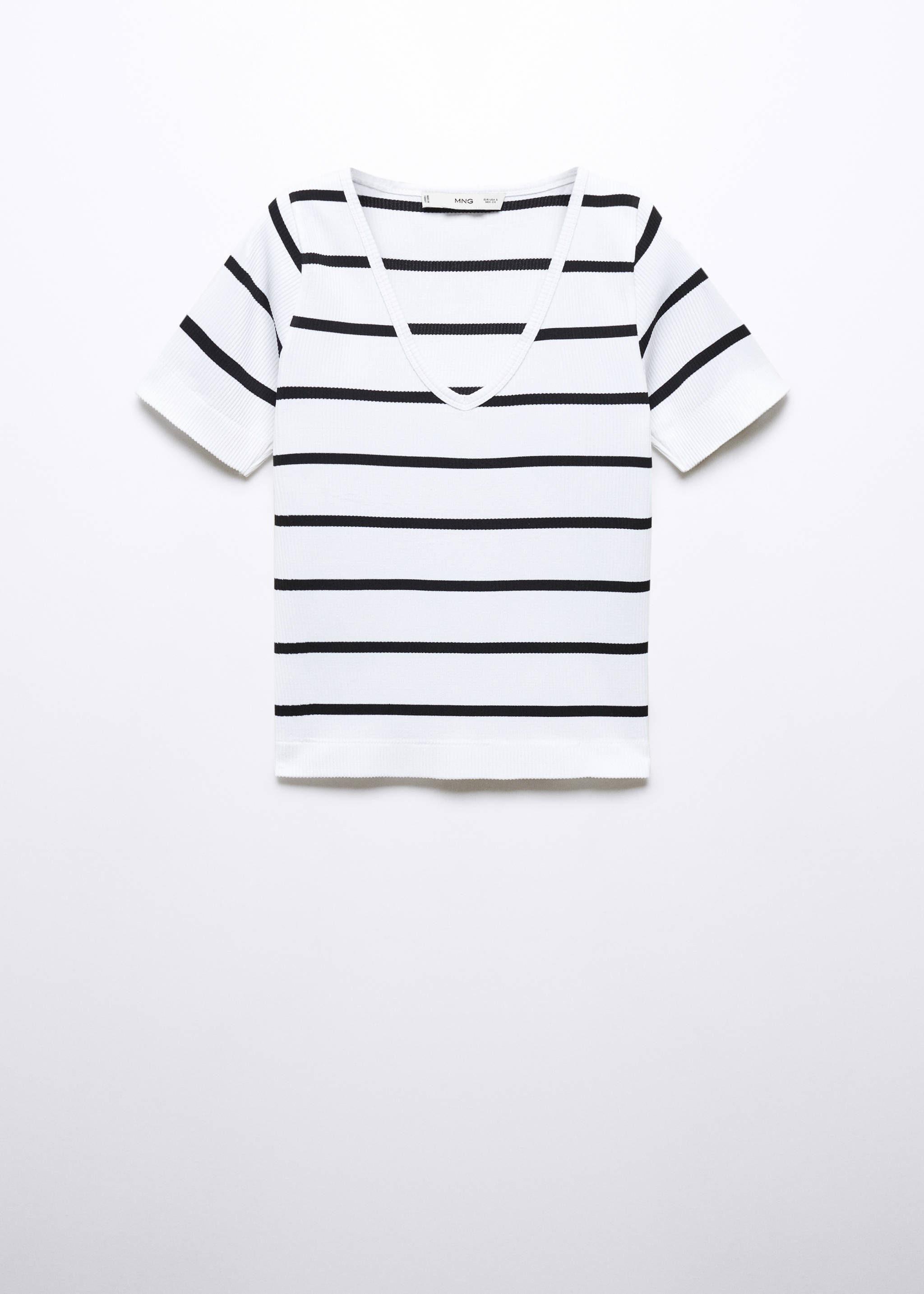 T-shirt sans couture rayures - Article sans modèle