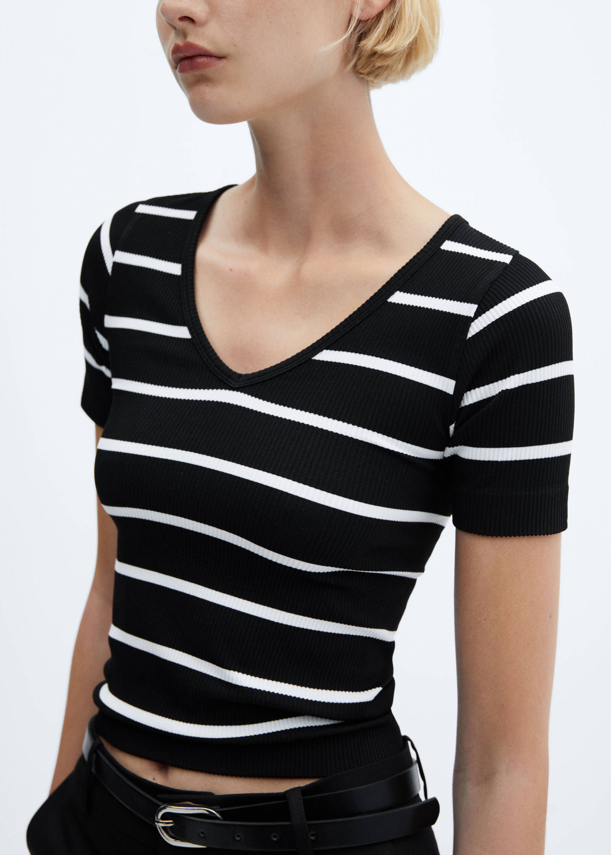T-shirt sans couture rayures - Détail de l'article 6