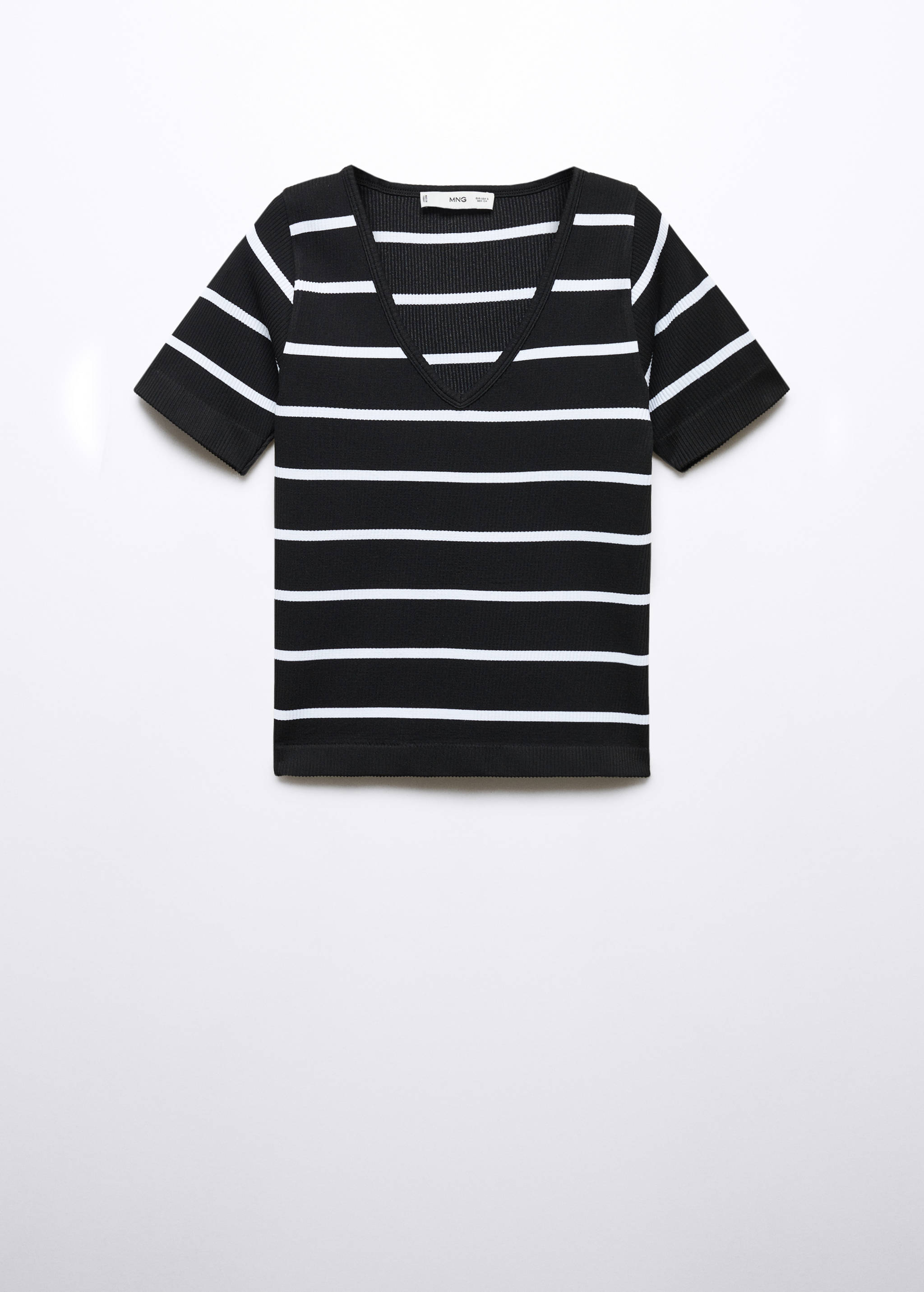 T-shirt sans couture rayures - Article sans modèle