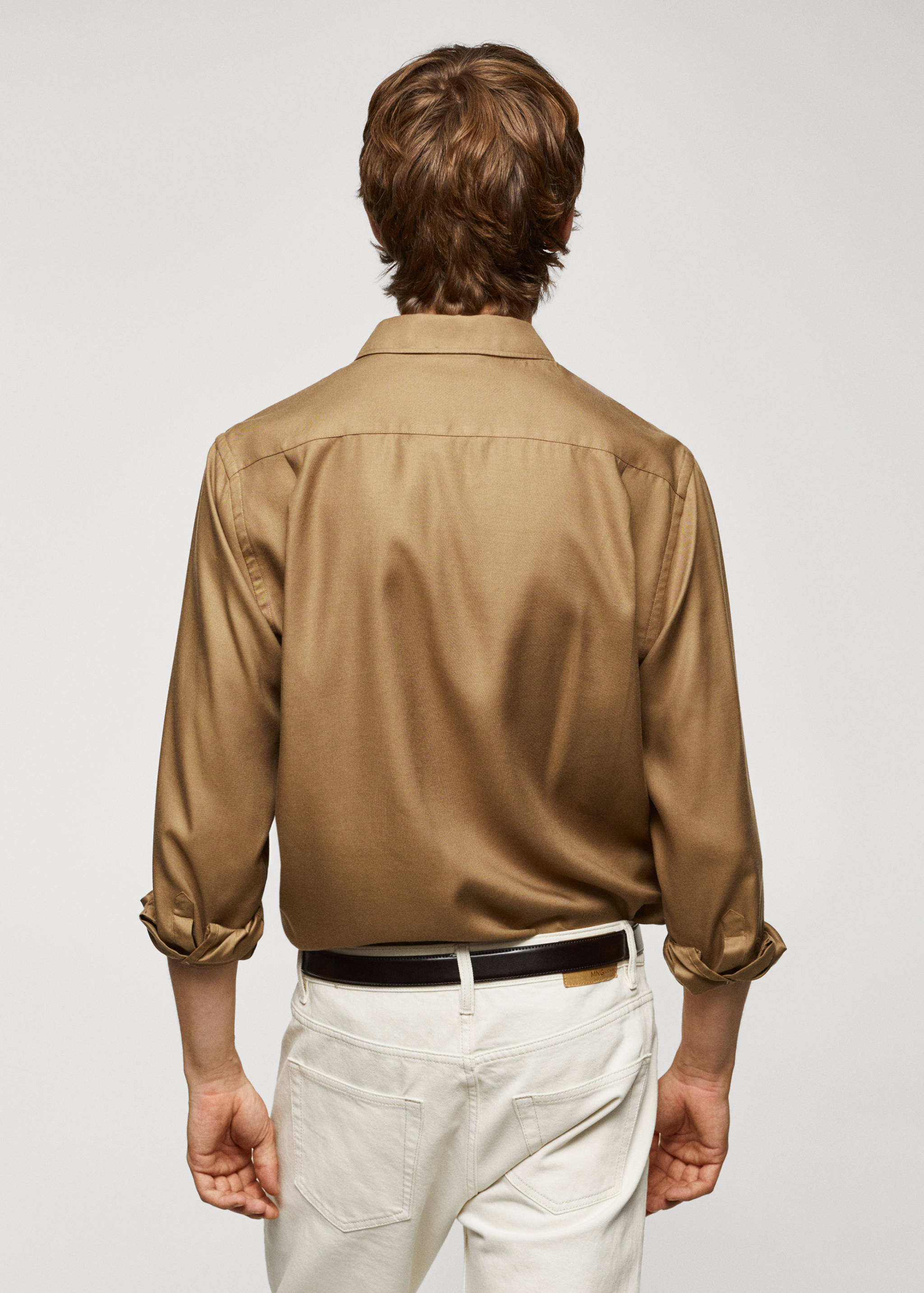 100% tencel shirt with pocket - Reverse of the article