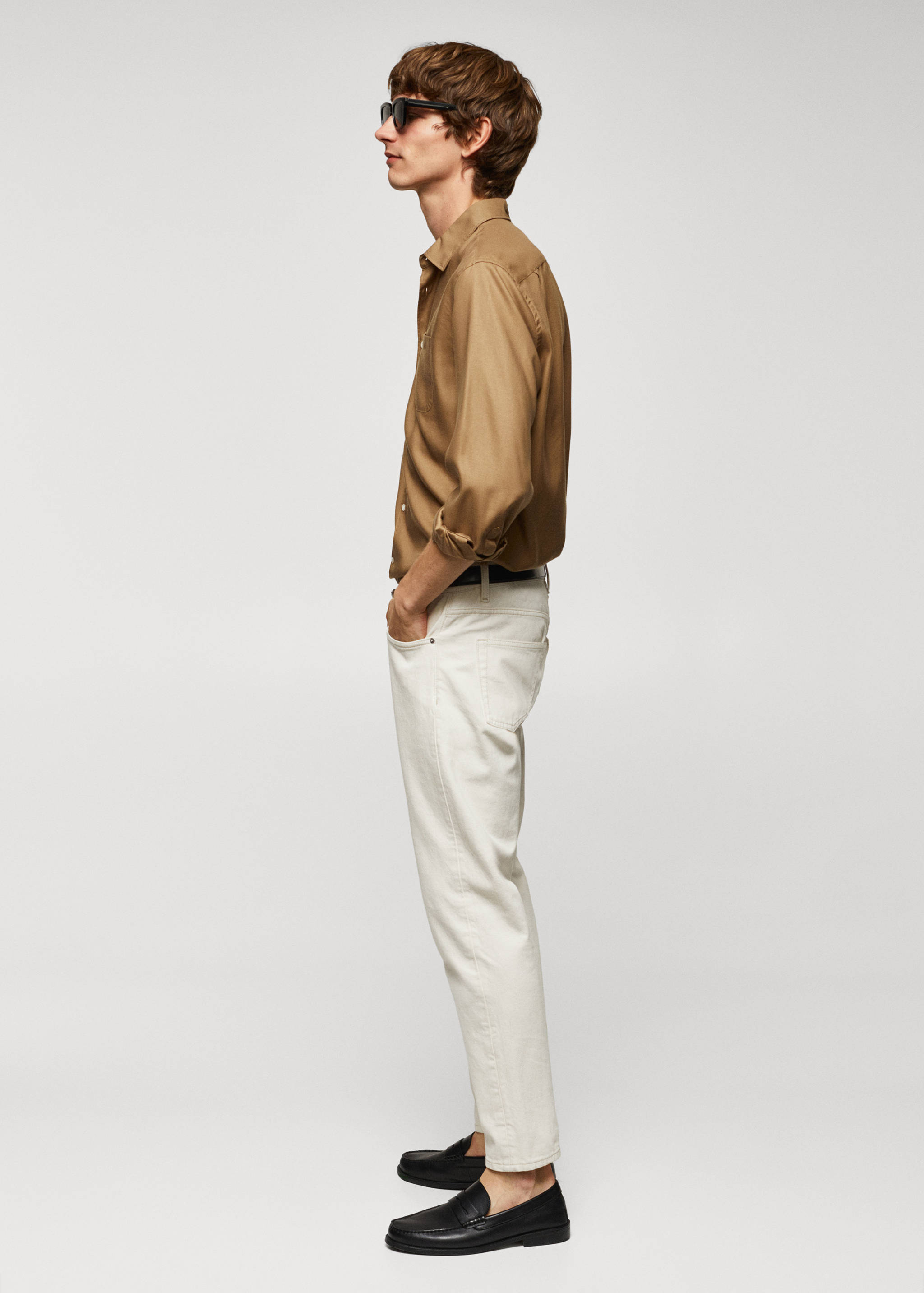 100% tencel shirt with pocket - Details of the article 2